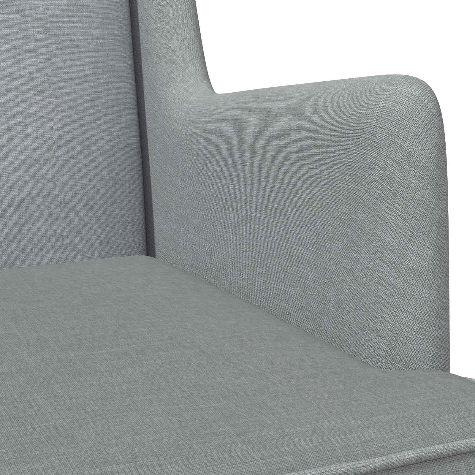 vidaXL Schommelstoel Lichtgrijs 62 x 80 x 85 cm Stof