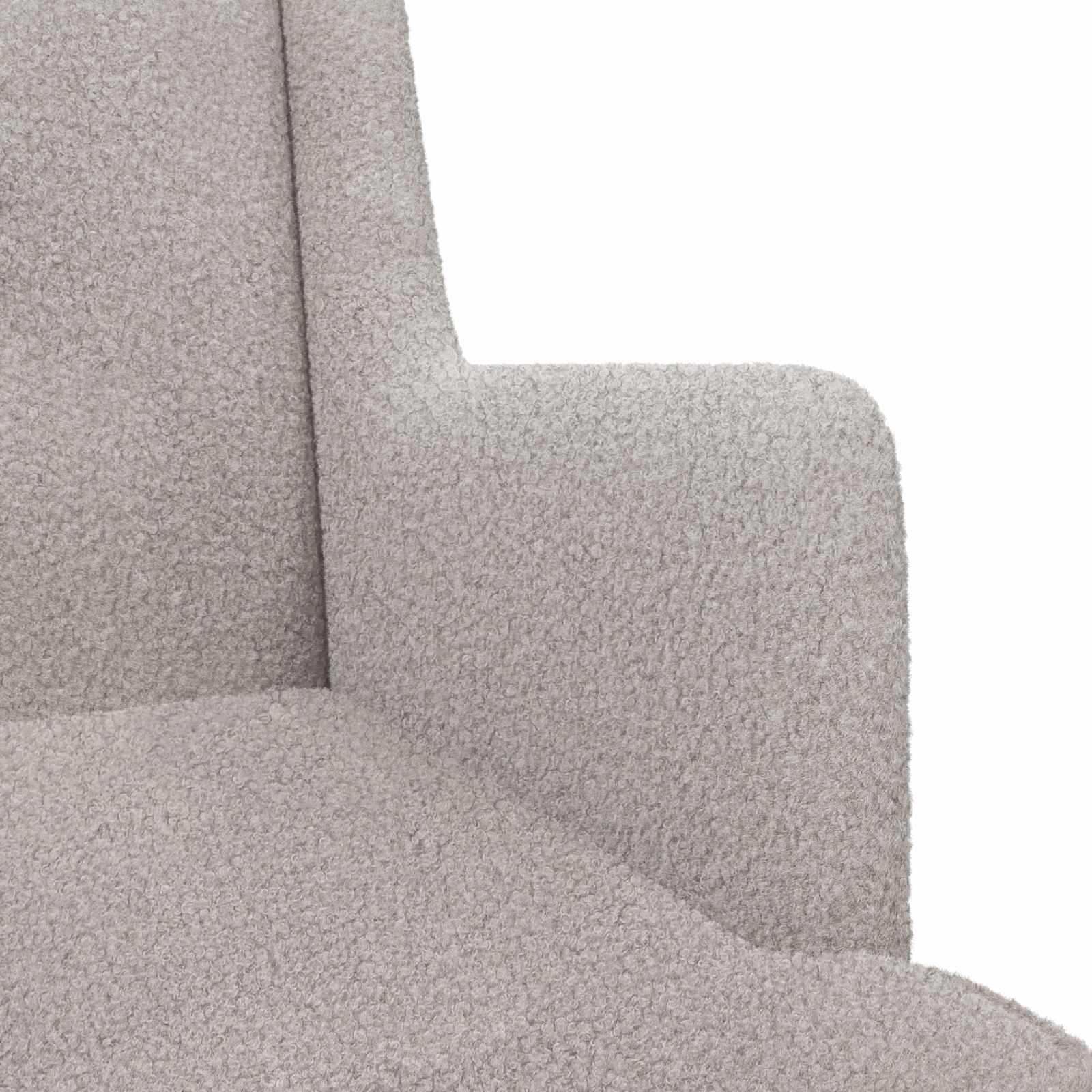 vidaXL Schommelstoel Lichtgrijs 62 x 80 x 85 cm Schapenstof