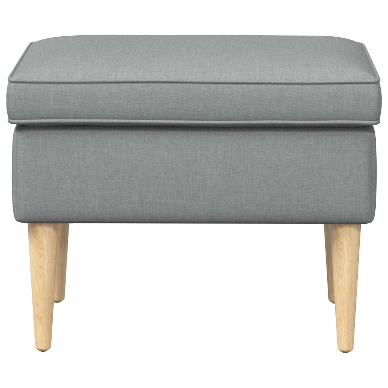 vidaXL Voetenbank Lichtgrijs 55 x 35 x 41 cm 100% Polyester