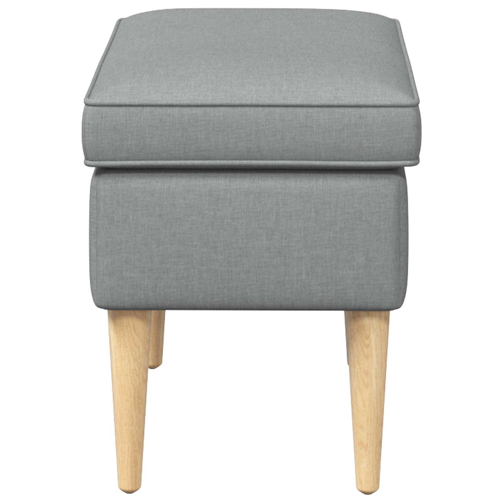 vidaXL Voetenbank Lichtgrijs 55 x 35 x 41 cm 100% Polyester