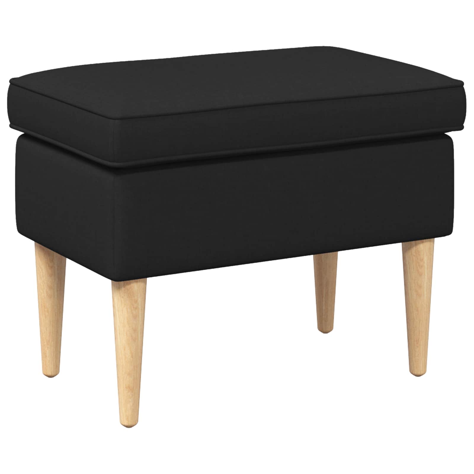 vidaXL Voetenbank Lichtgrijs 55 x 35 x 41 cm 100% Polyester