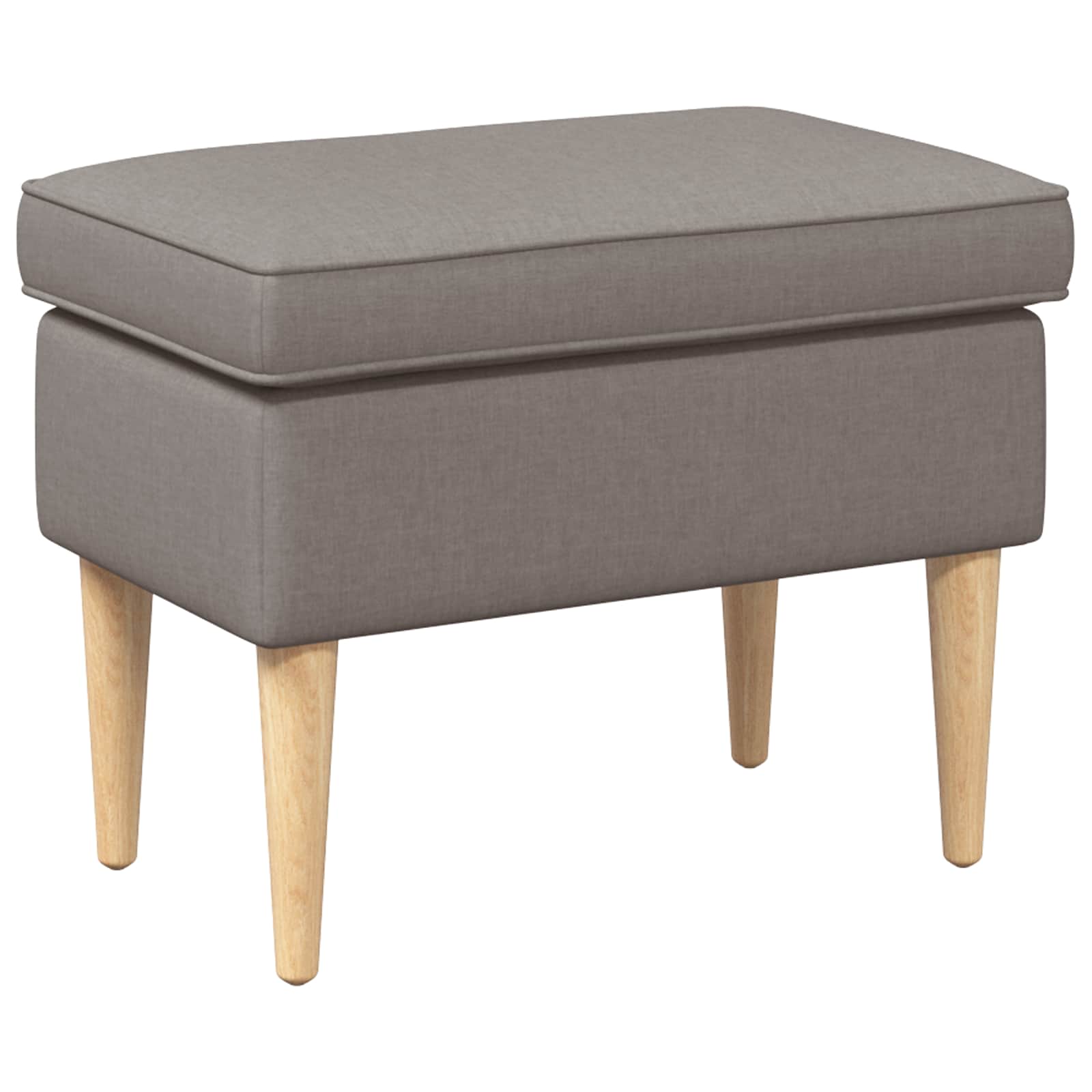 vidaXL Voetenbank Lichtgrijs 55 x 35 x 41 cm 100% Polyester
