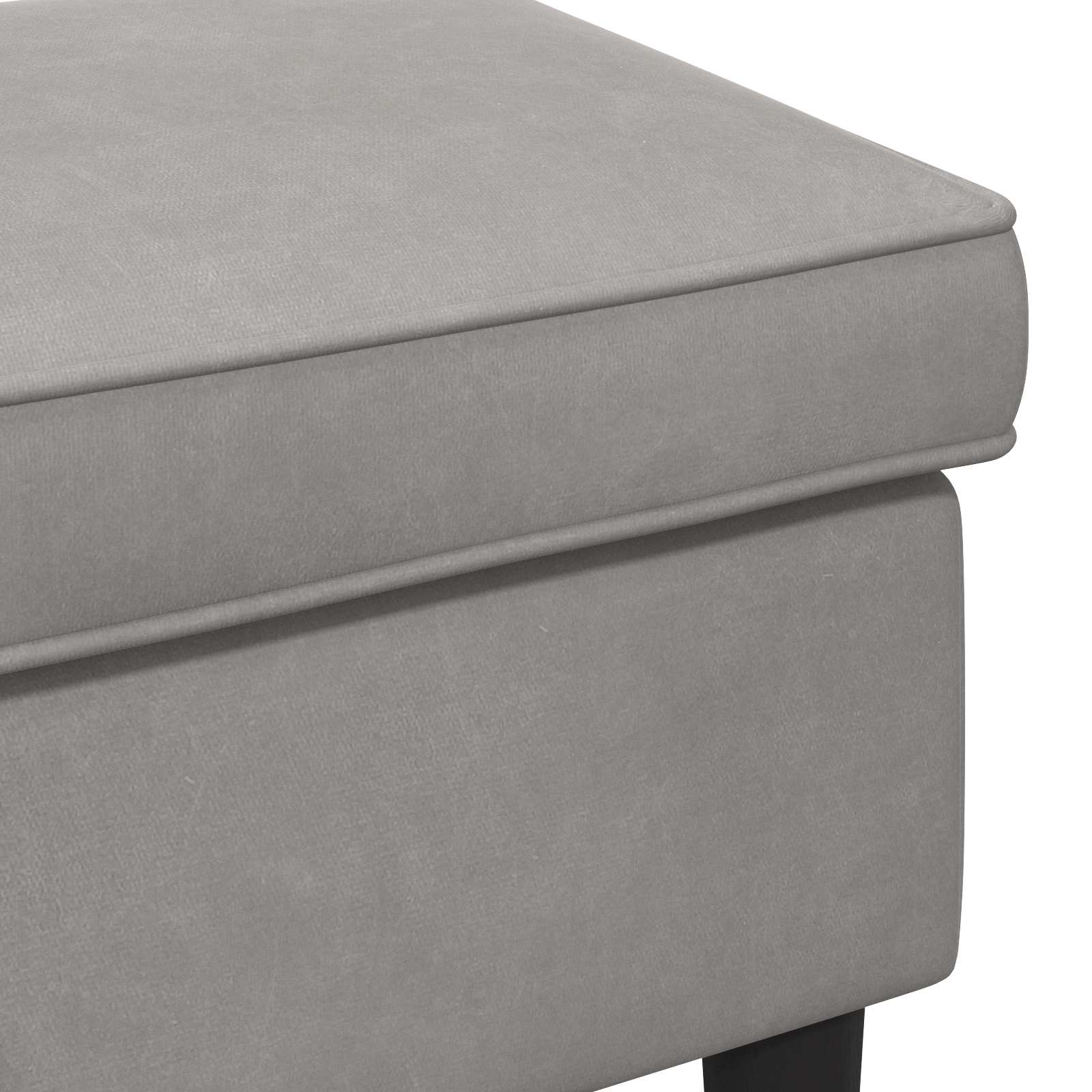 vidaXL Voetenbank Lichtgrijs 55 x 35 x 41 cm Fluweel