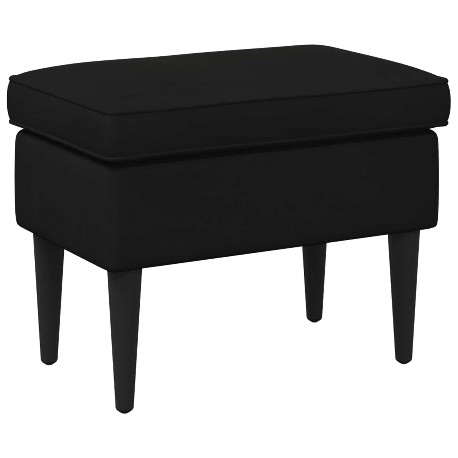 vidaXL Voetenbank Lichtgrijs 55 x 35 x 41 cm Fluweel