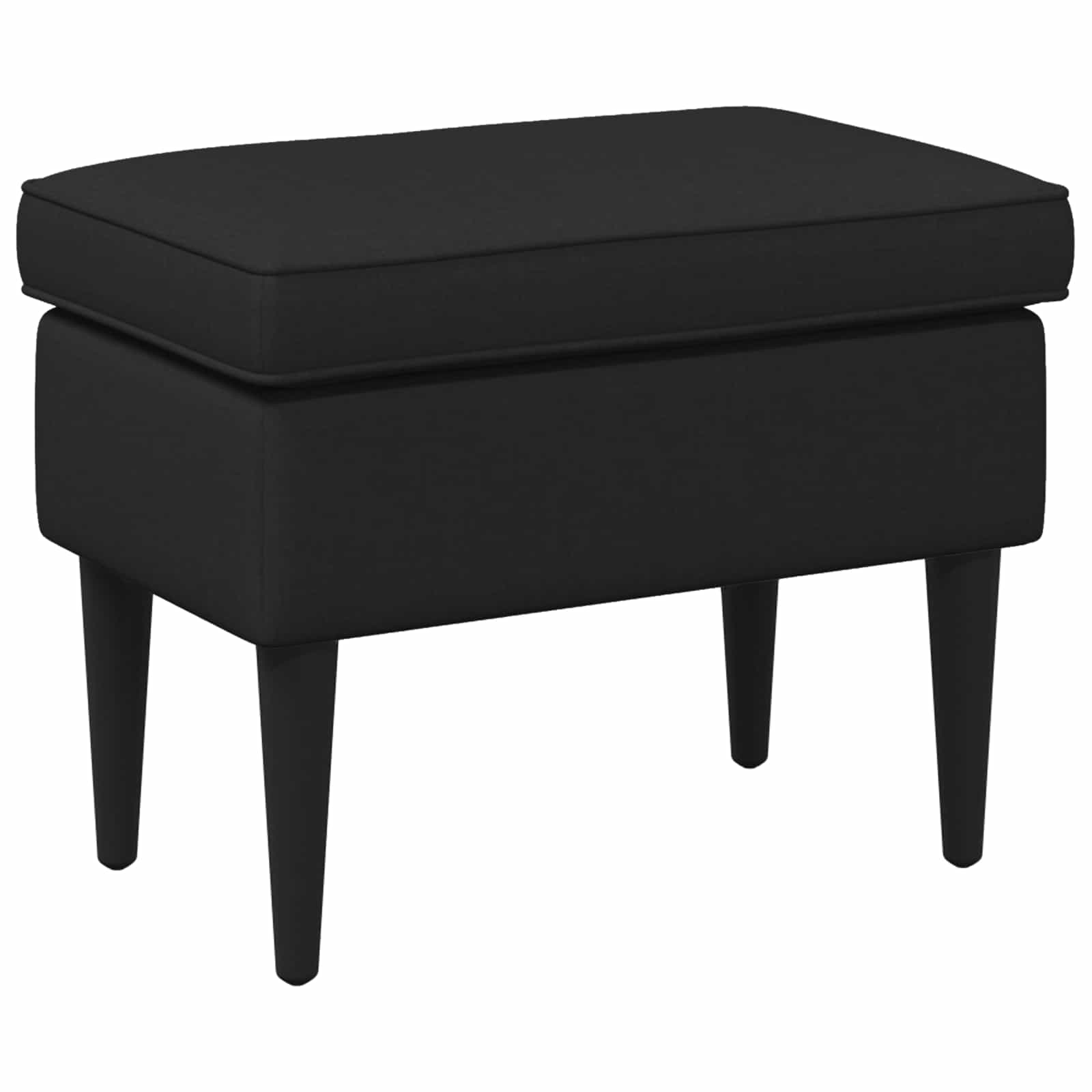 vidaXL Voetenbank Lichtgrijs 55 x 35 x 41 cm Stof