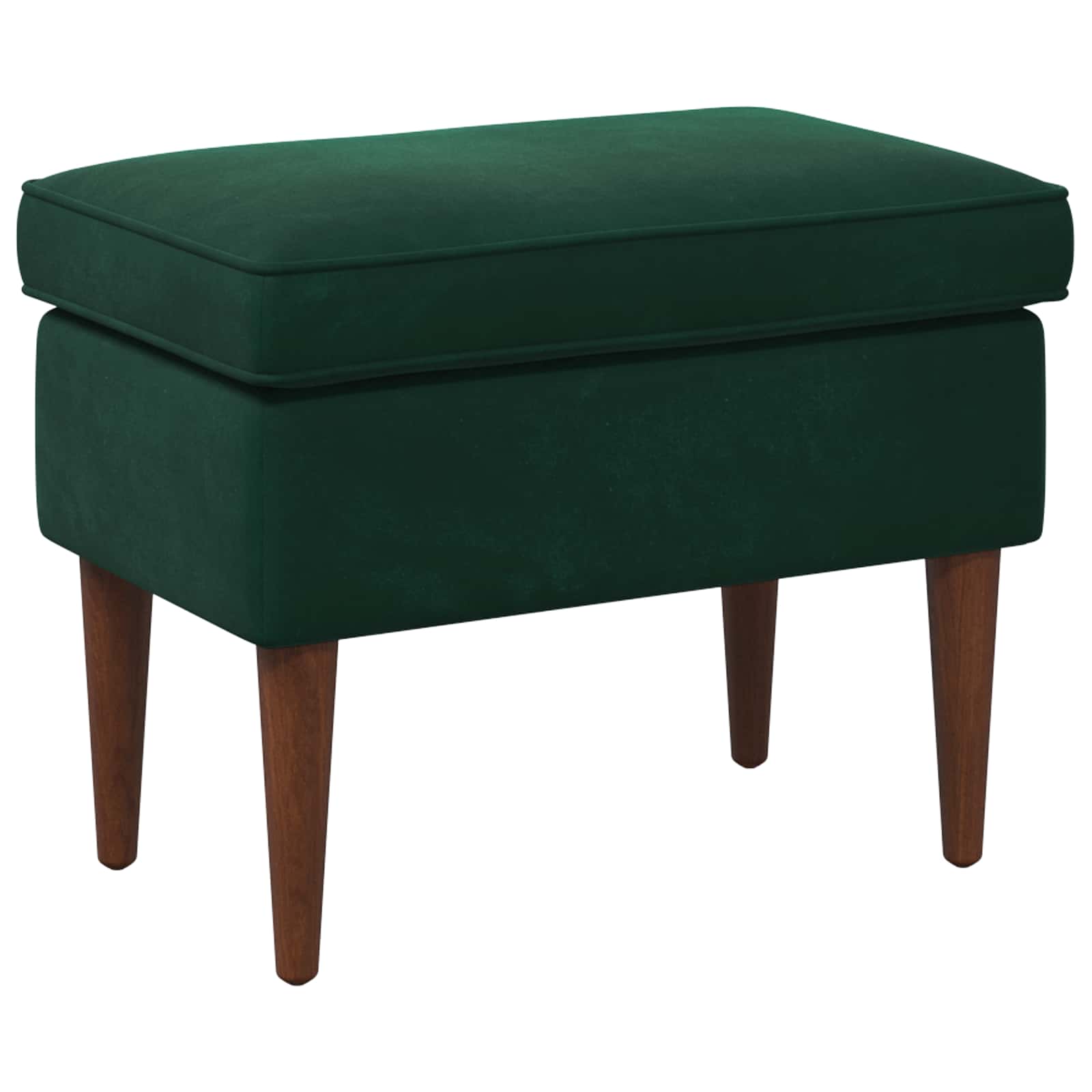 vidaXL Voetenbank Lichtgrijs 55 x 35 x 41 cm Fluweel