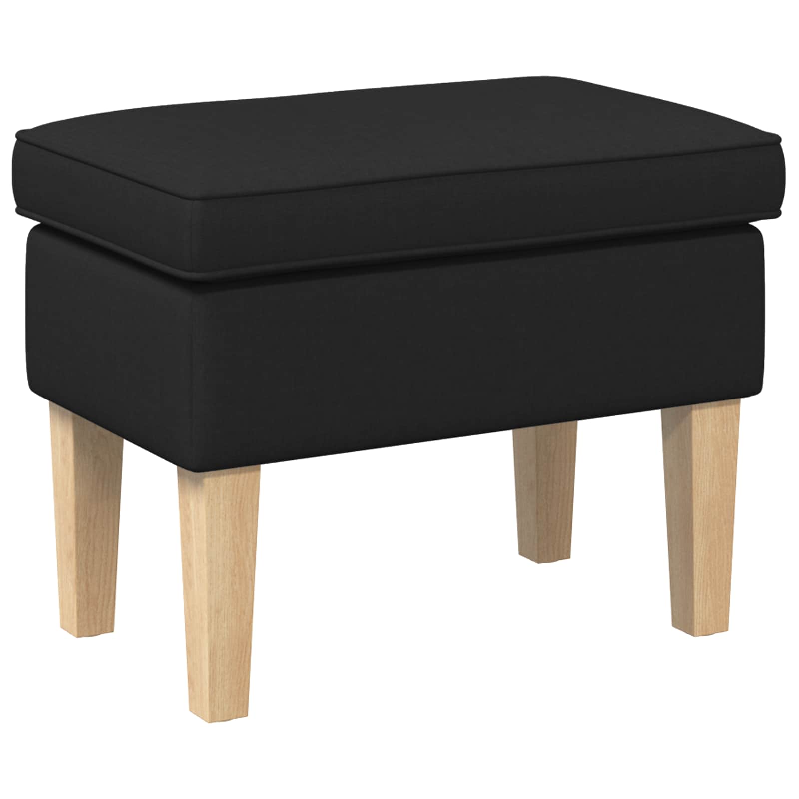vidaXL Voetenbank Lichtgrijs 55 x 35 x 41 cm Stof