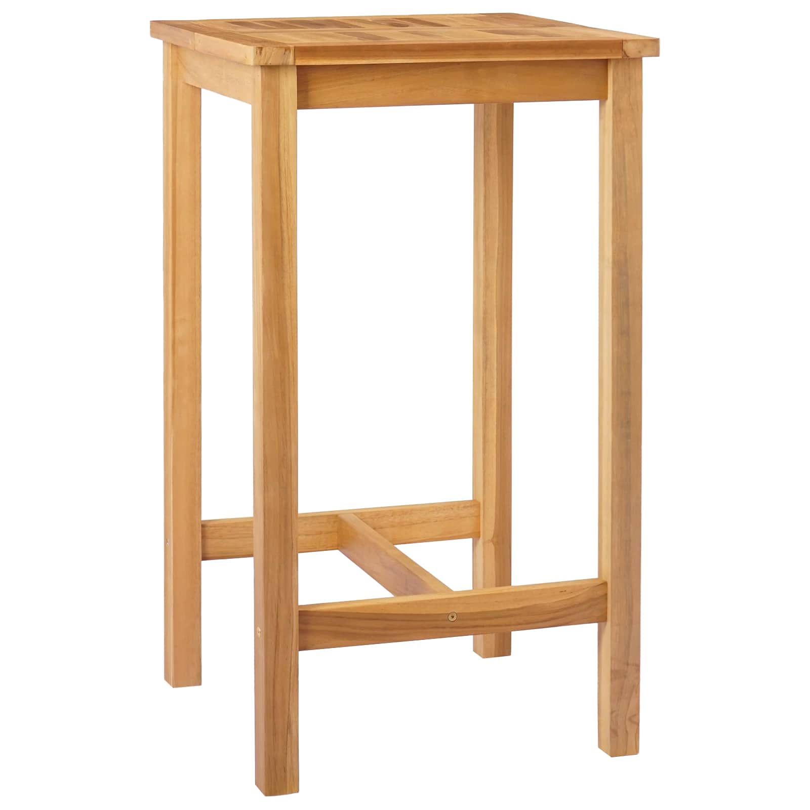 vidaXL Bartafel Naturel 150 x 75 x 105 cm Massief Teakhout