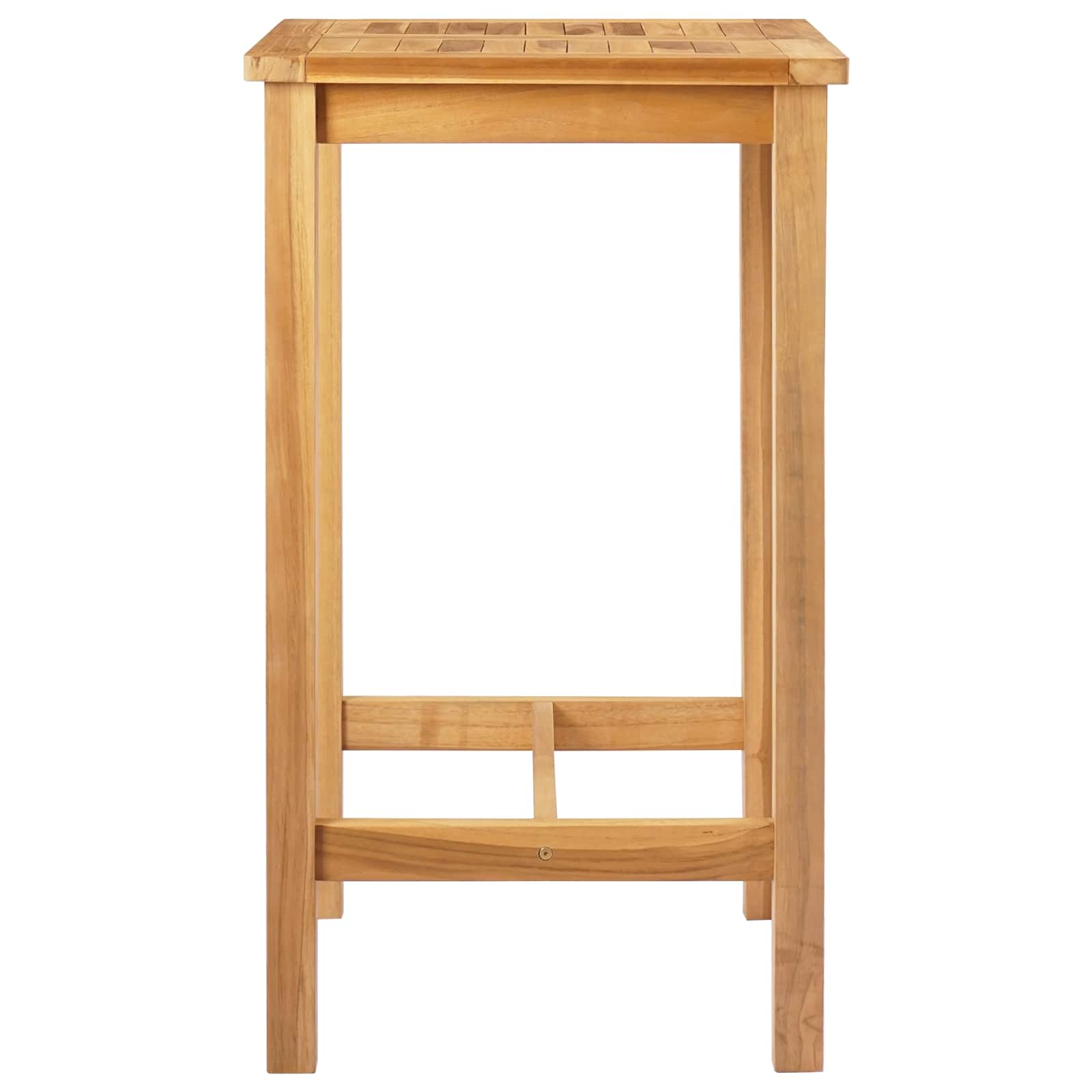vidaXL Bartafel Naturel 150 x 75 x 105 cm Massief Teakhout