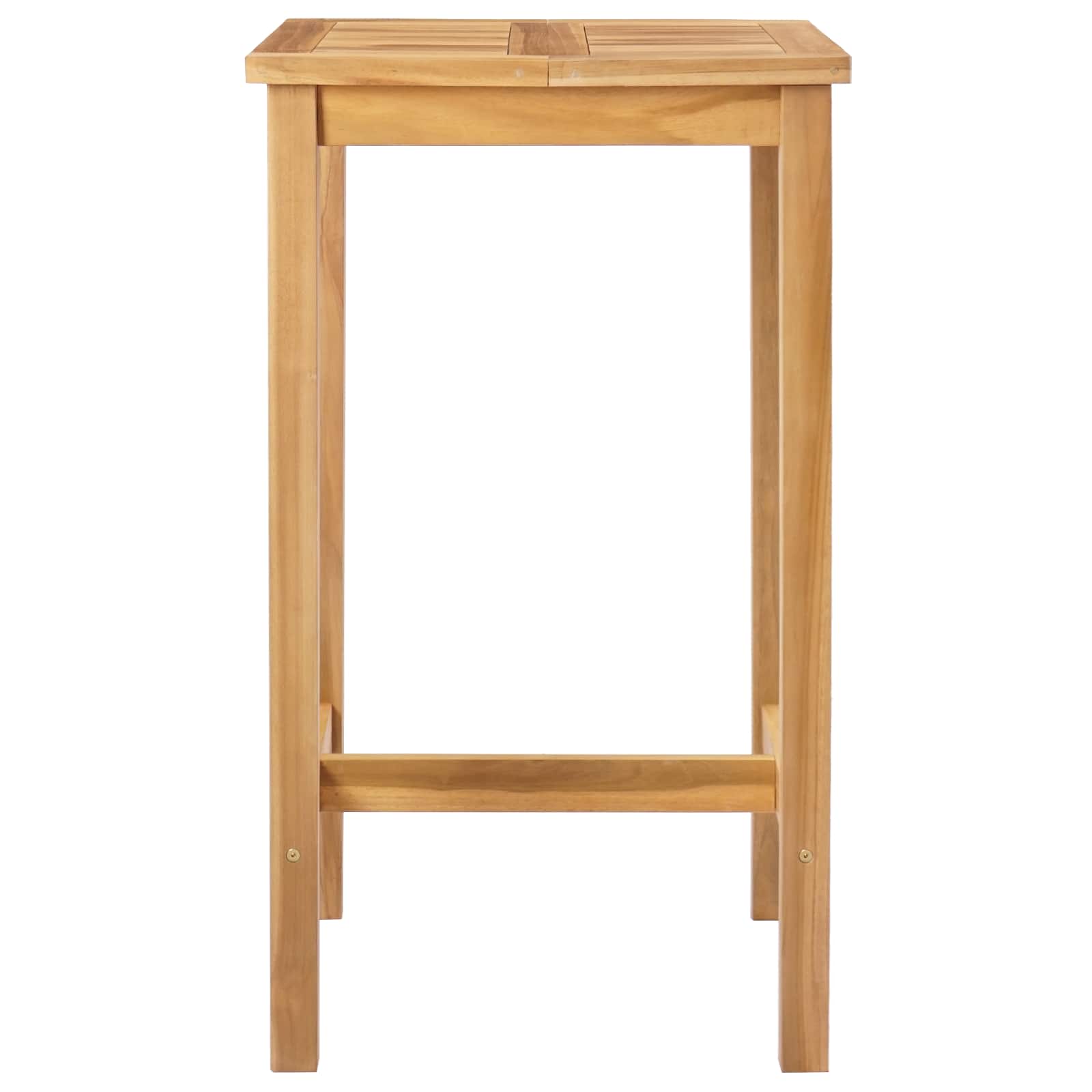 vidaXL Bartafel Naturel 150 x 75 x 105 cm Massief Teakhout