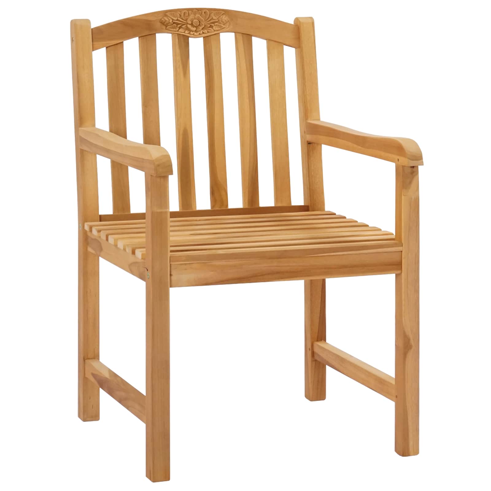 vidaXL Stoelen met rozenmotief 2 stuks Naturel 58 x 60 x 90 cm