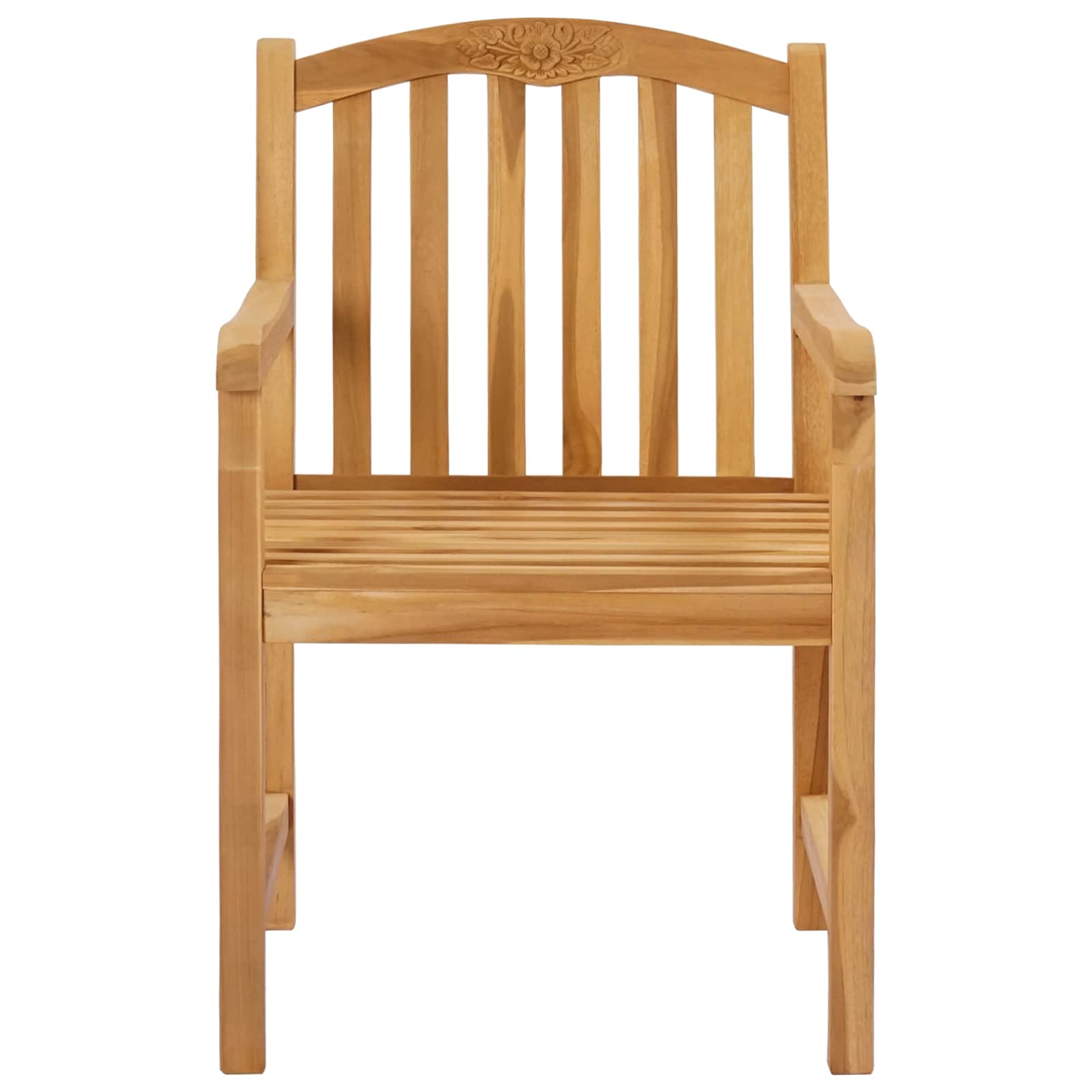 vidaXL Stoelen met rozenmotief 2 stuks Naturel 58 x 60 x 90 cm