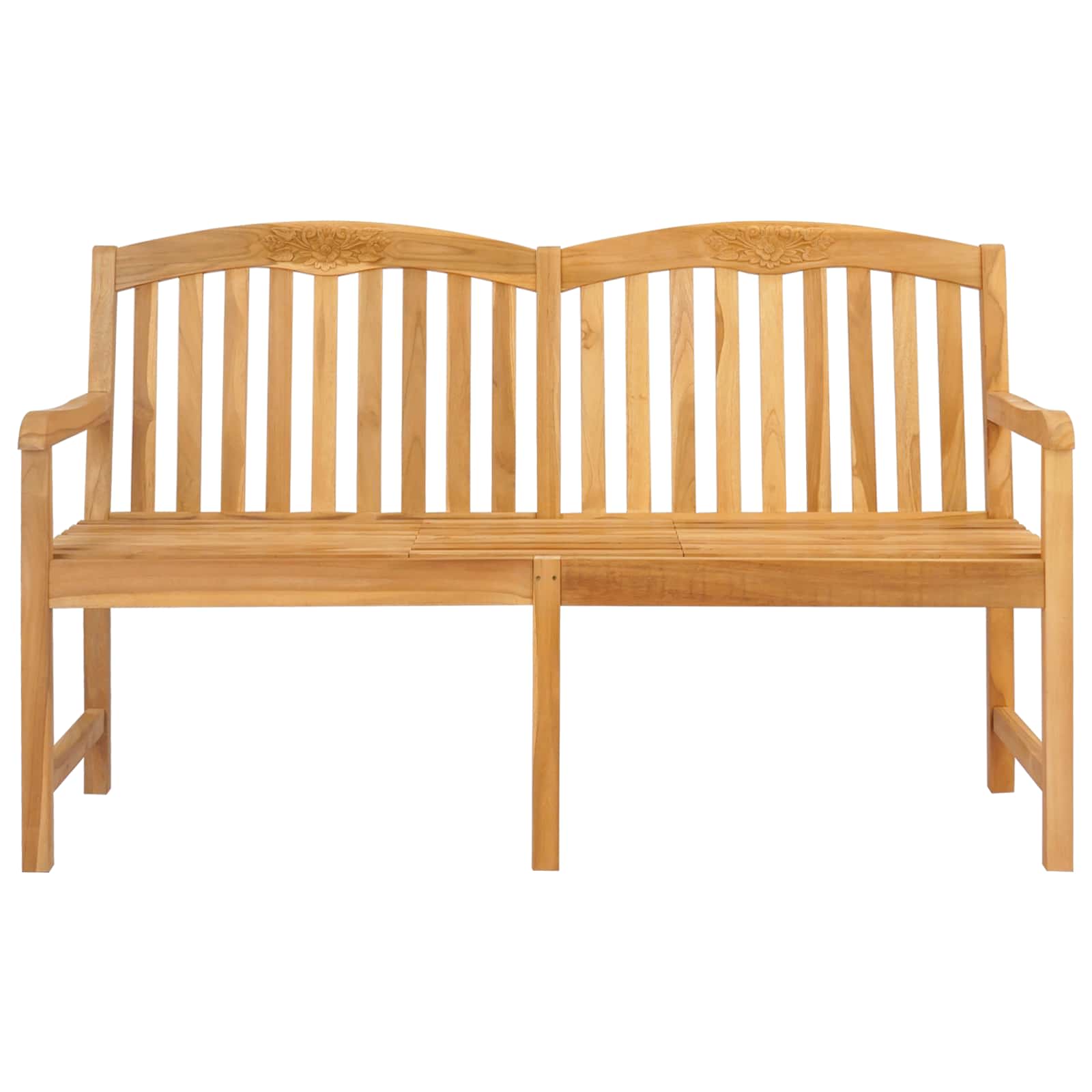 vidaXL Handgemaakte Rozenbank 150,5 x 60 x 95 cm Massief Teakhout