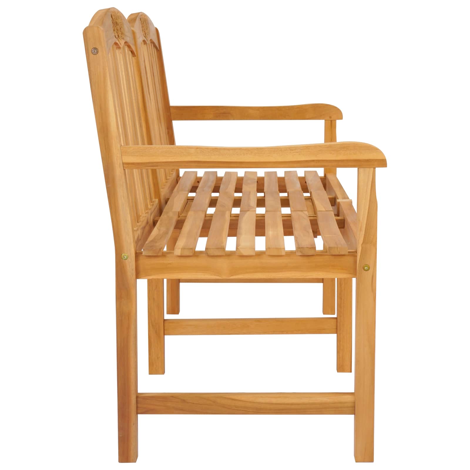 vidaXL Handgemaakte Rozenbank 150,5 x 60 x 95 cm Massief Teakhout