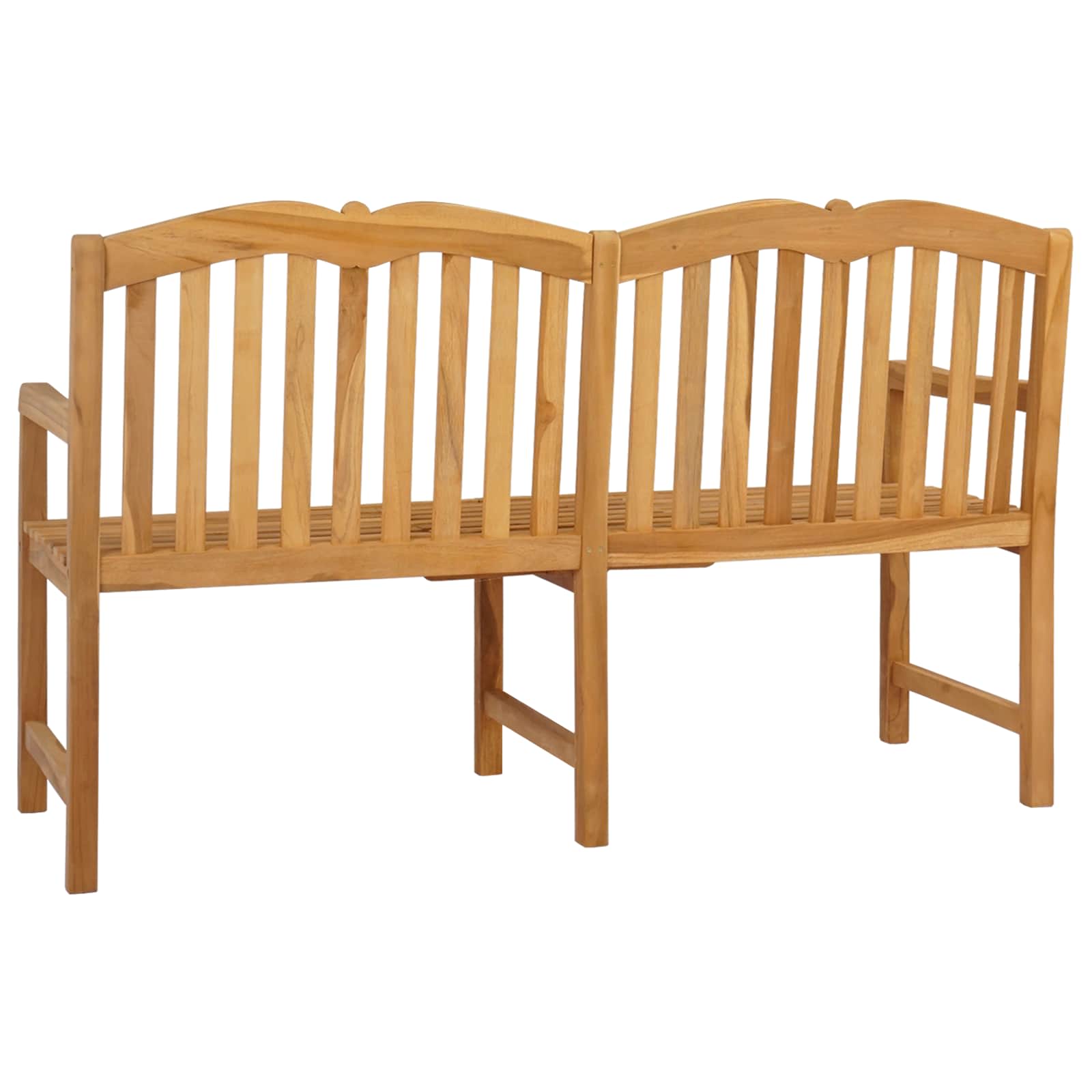 vidaXL Handgemaakte Rozenbank 150,5 x 60 x 95 cm Massief Teakhout