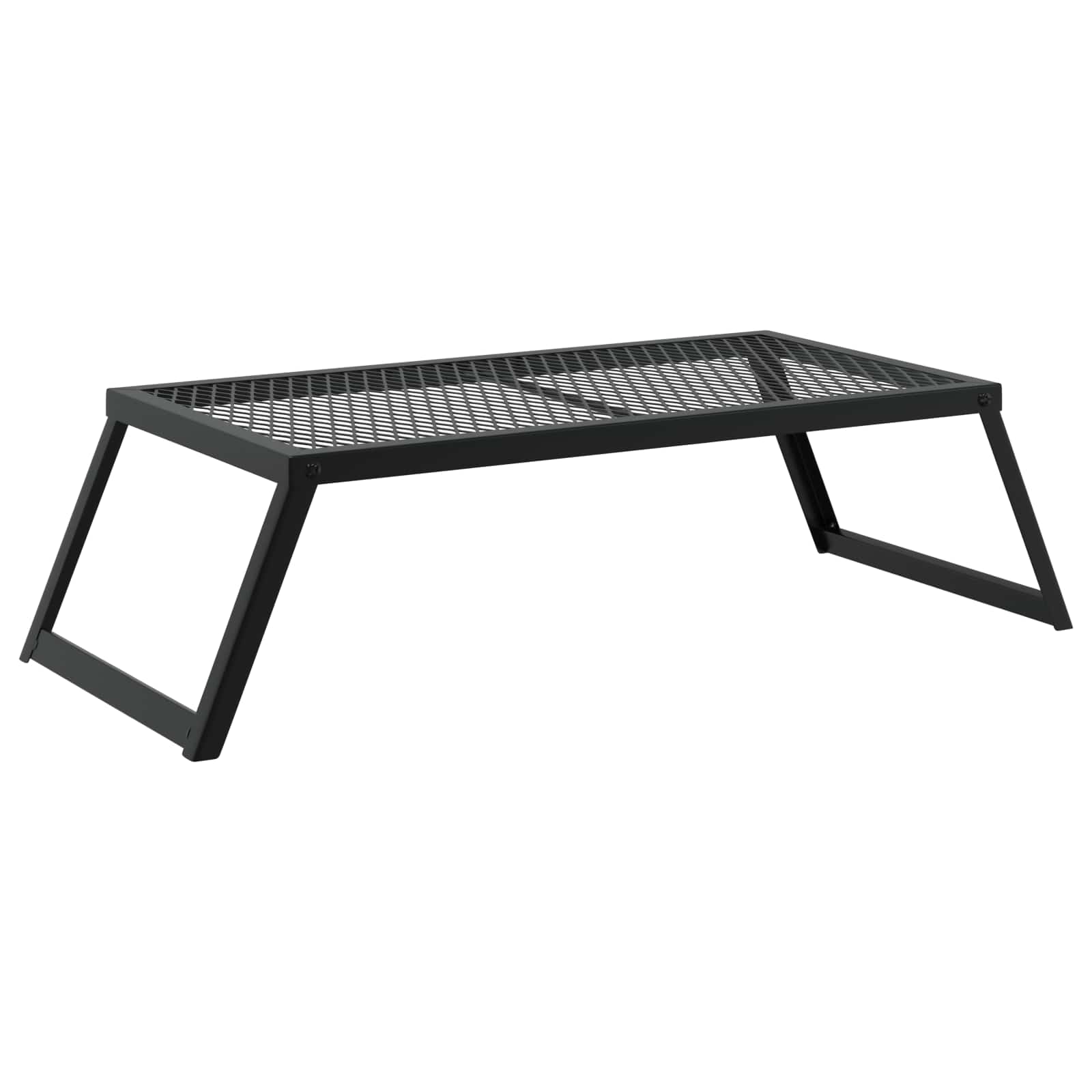 vidaXL Opvouwbare Camping Grill Zwart 58 x 31 x 2 cm Legeringen Staal