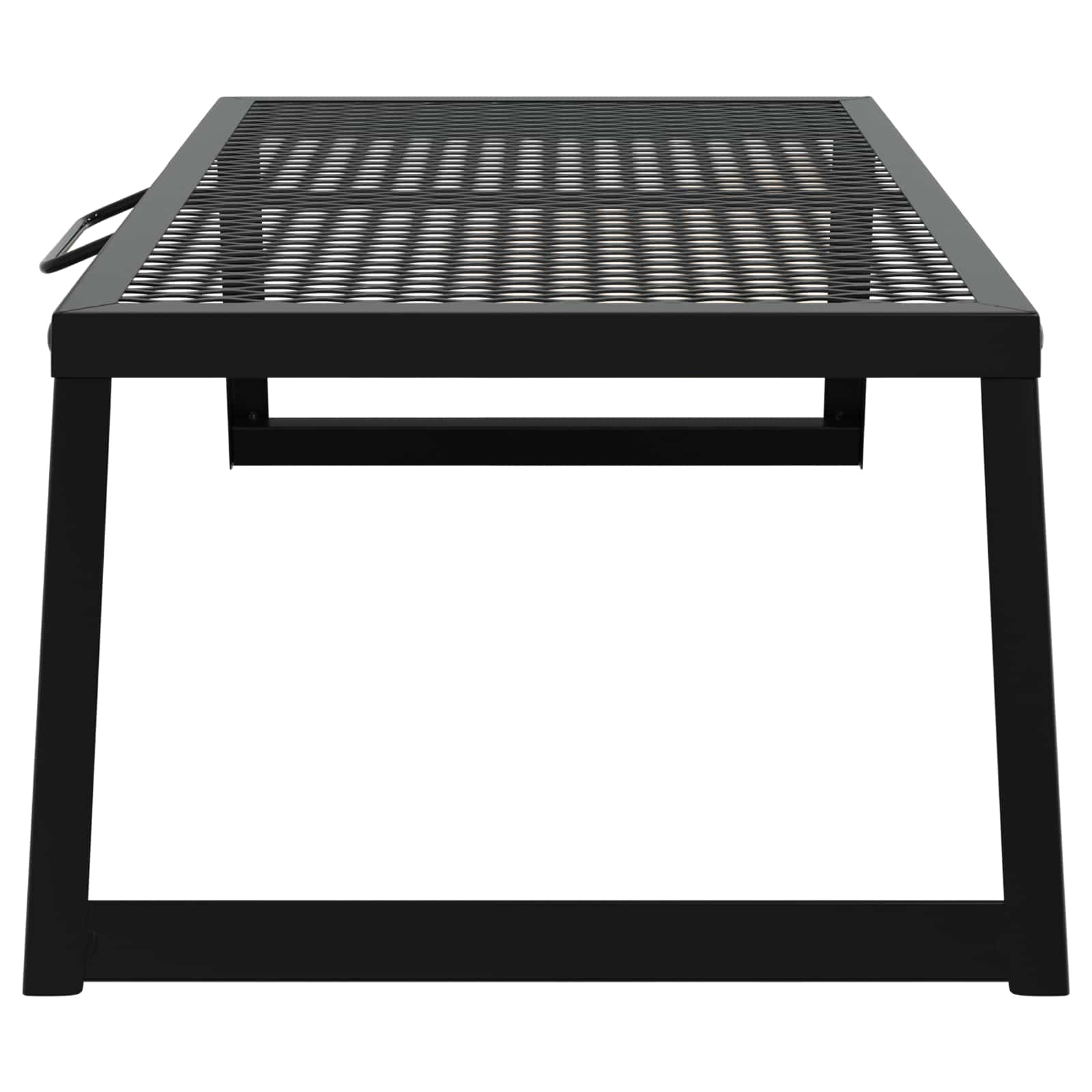 vidaXL Opvouwbare Camping Grill Zwart 58 x 31 x 2 cm Legeringen Staal