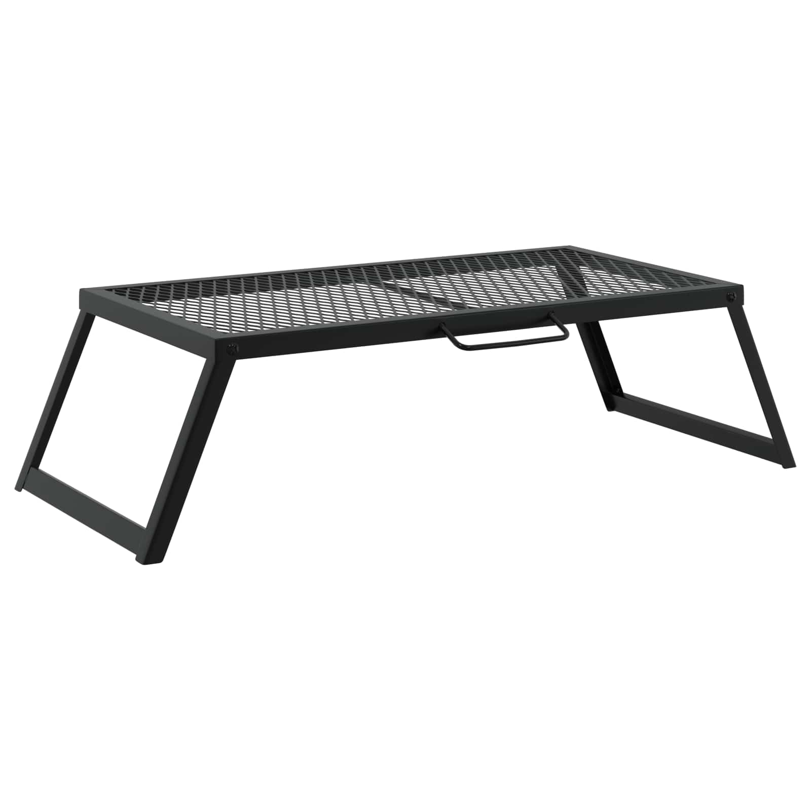 vidaXL Opvouwbare Camping Grill Zwart 58 x 31 x 2 cm Legeringen Staal