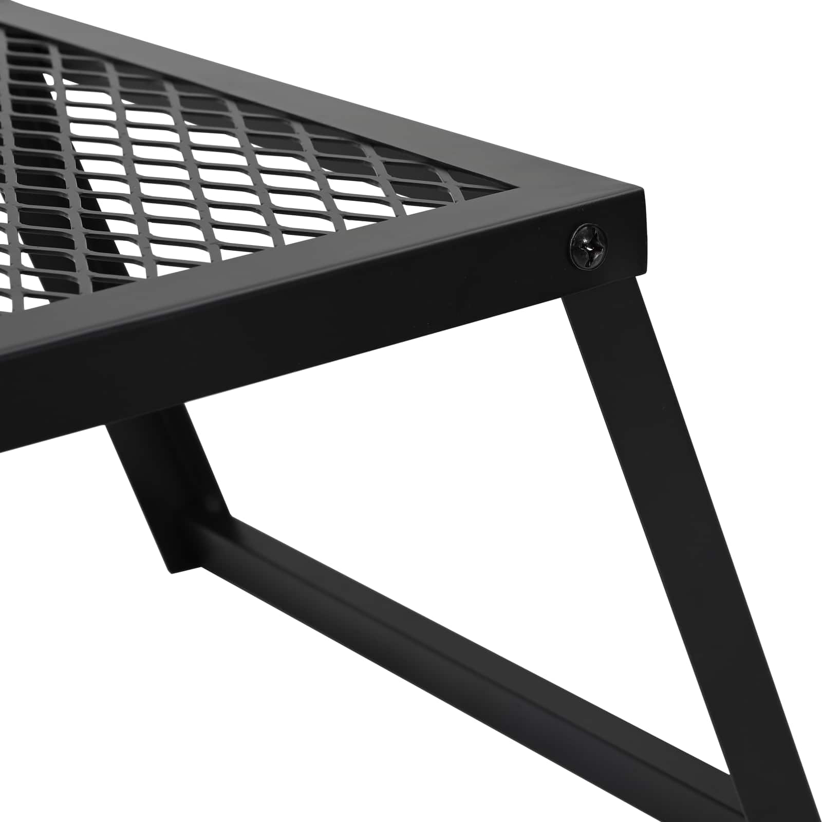 vidaXL Opvouwbare Camping Grill Zwart 58 x 31 x 2 cm Legeringen Staal
