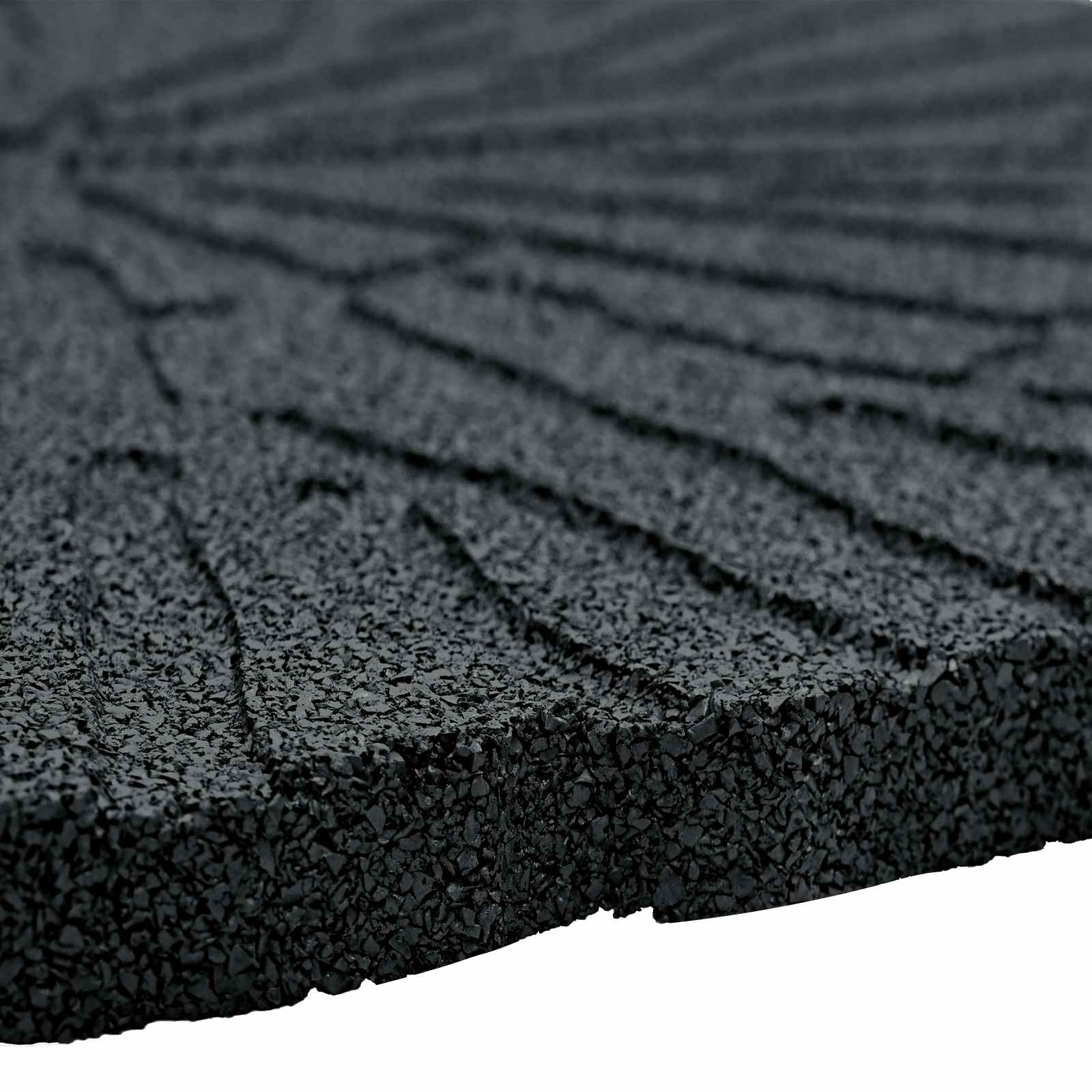 vidaXL Stapsteen 6 pcs Zwart Ø 45 x 1,8 cm Rubber