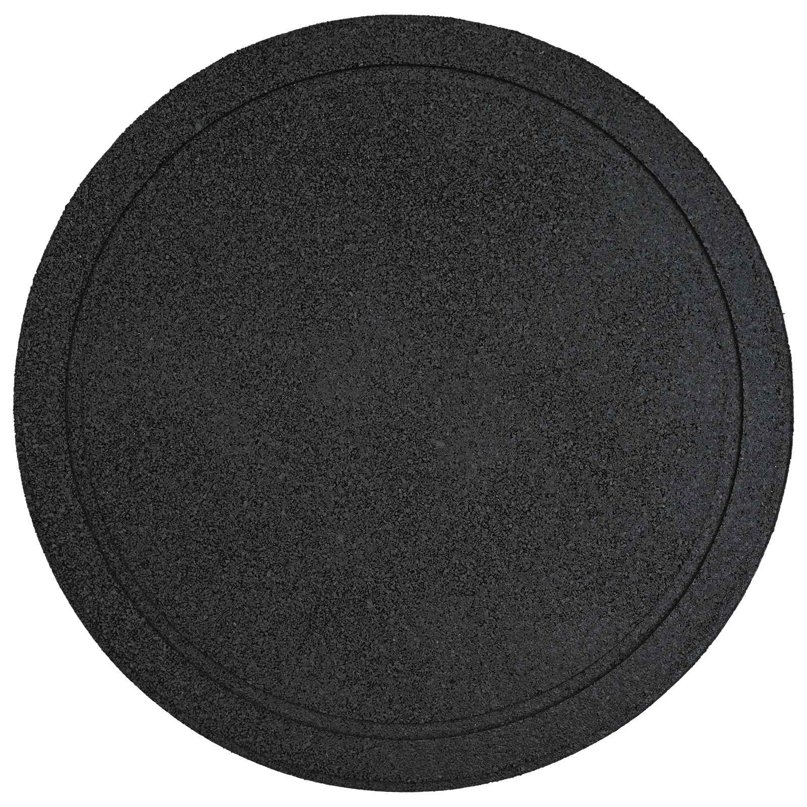 vidaXL Stapsteen 6 pcs Zwart Ø 44 x 2 cm Rubber