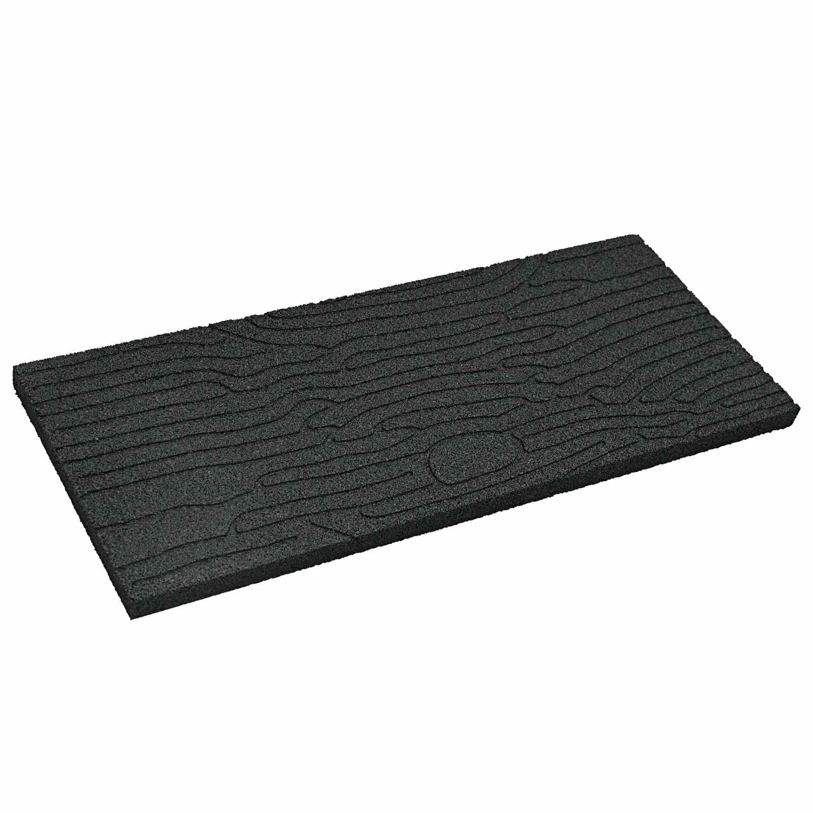 vidaXL Stapsteen 6 pcs Zwart 60,5 x 25 x 2 cm Rubber