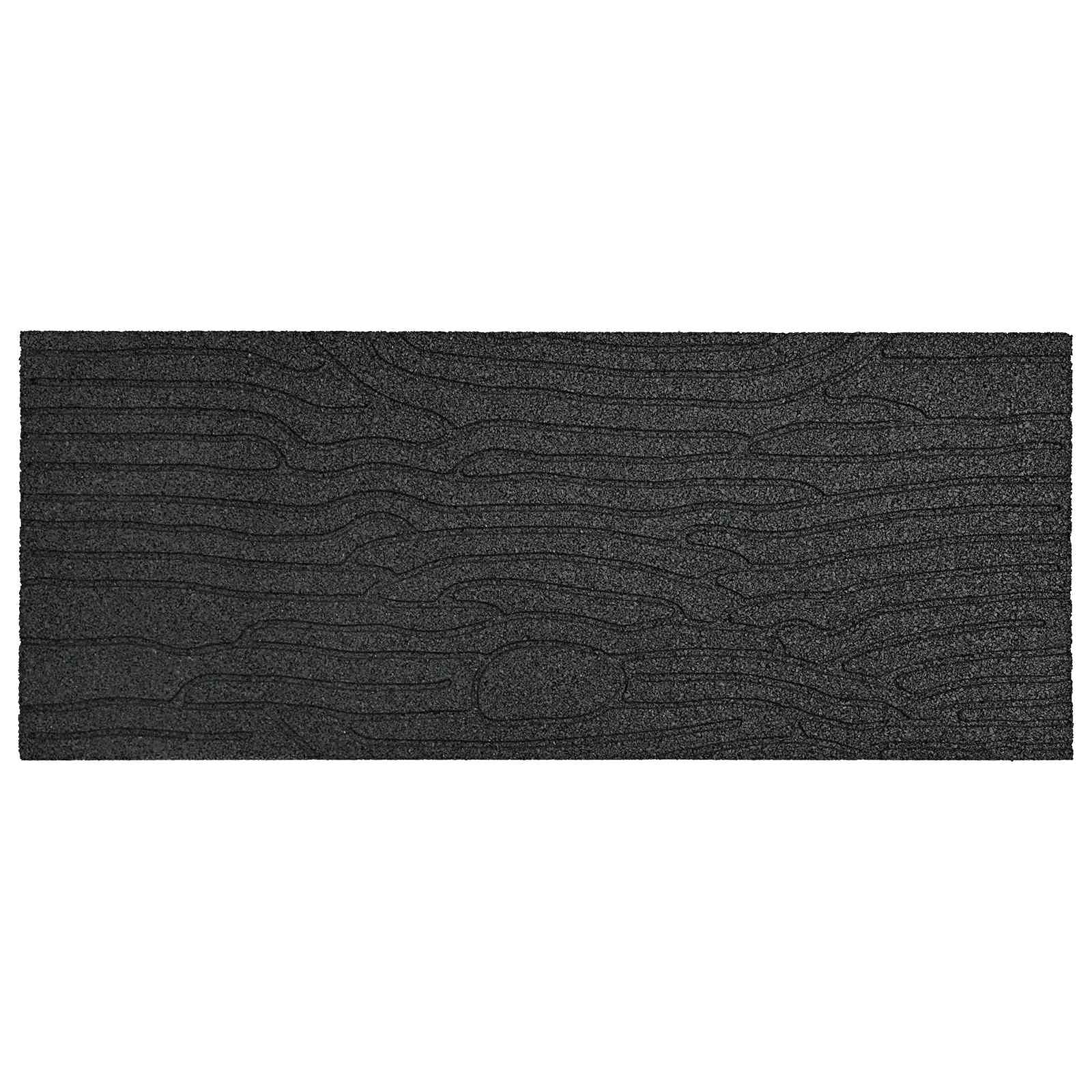 vidaXL Stapsteen 6 pcs Zwart 60,5 x 25 x 2 cm Rubber