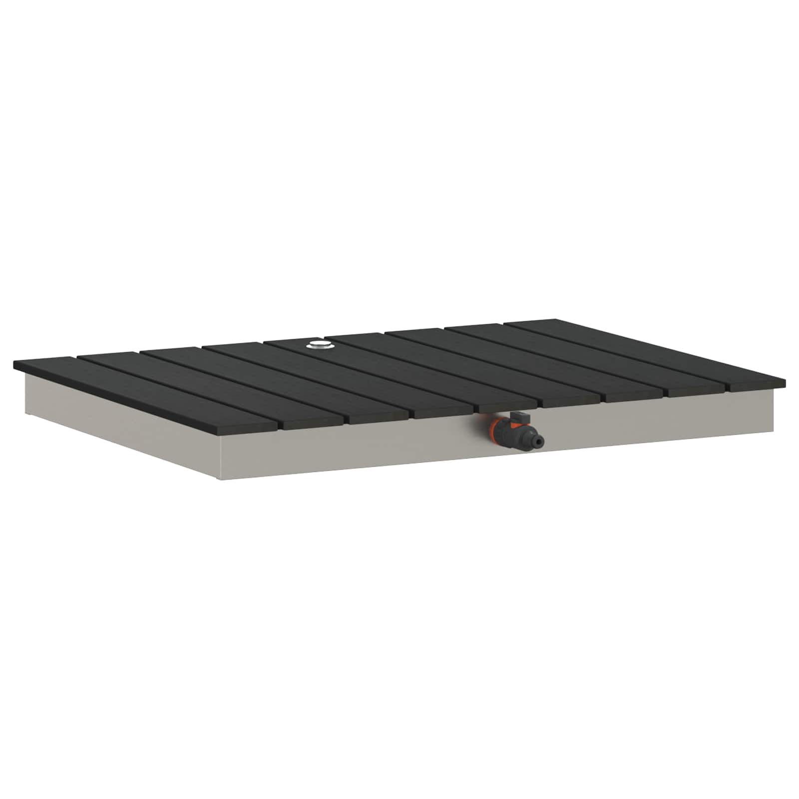 vidaXL Tuin vloershower WPC en RVS 201 Bruin