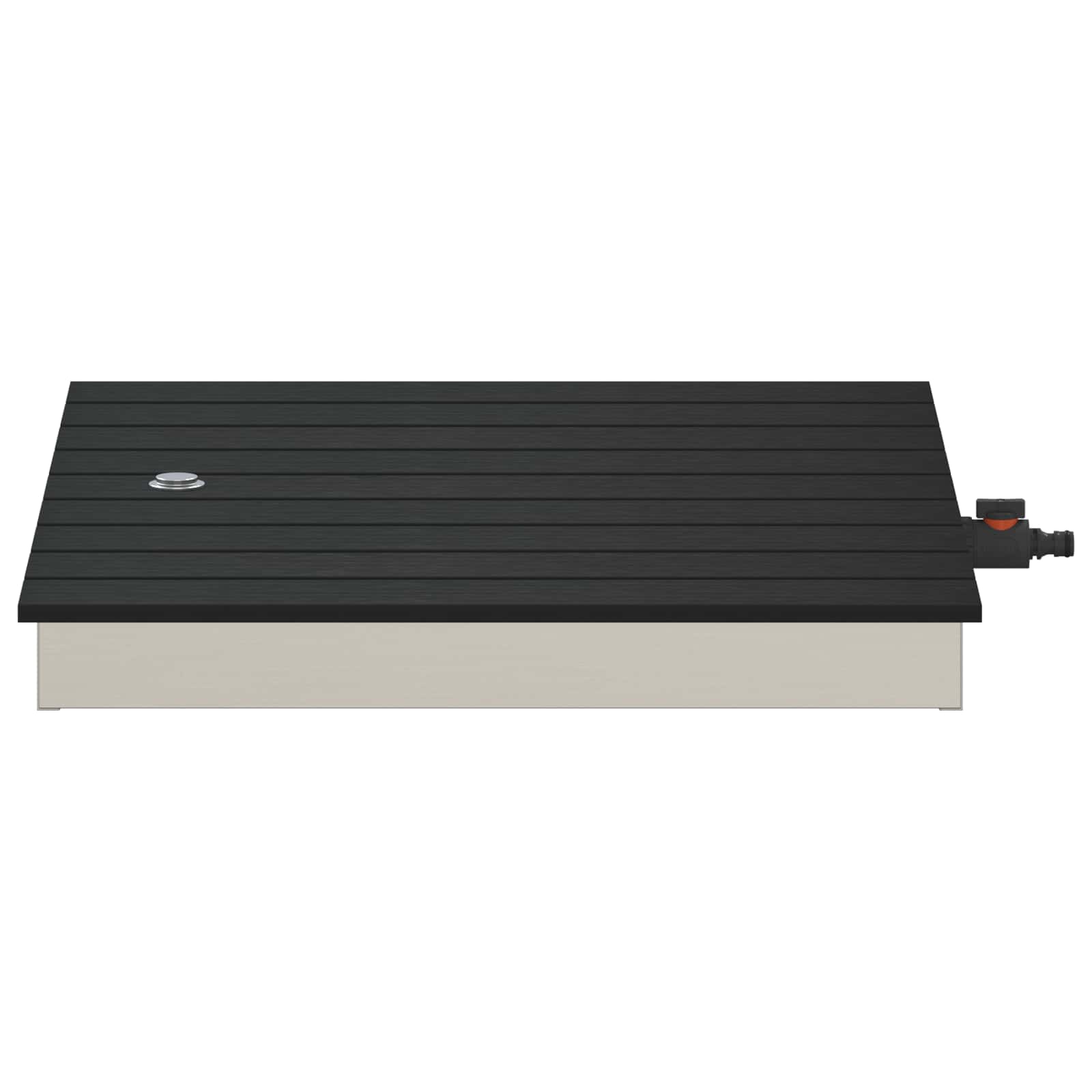 vidaXL Tuin vloershower WPC en RVS 201 Bruin