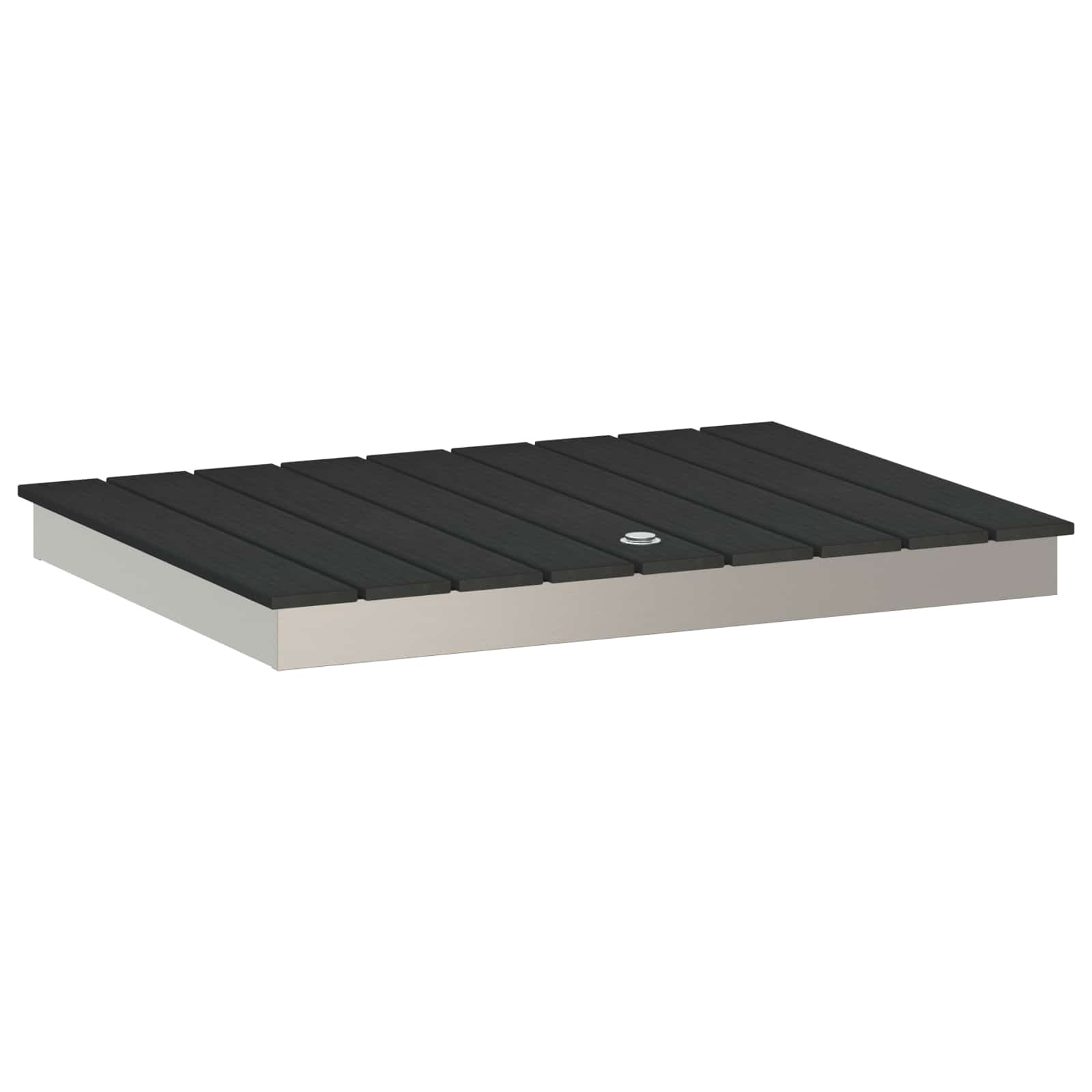 vidaXL Tuin vloershower WPC en RVS 201 Bruin