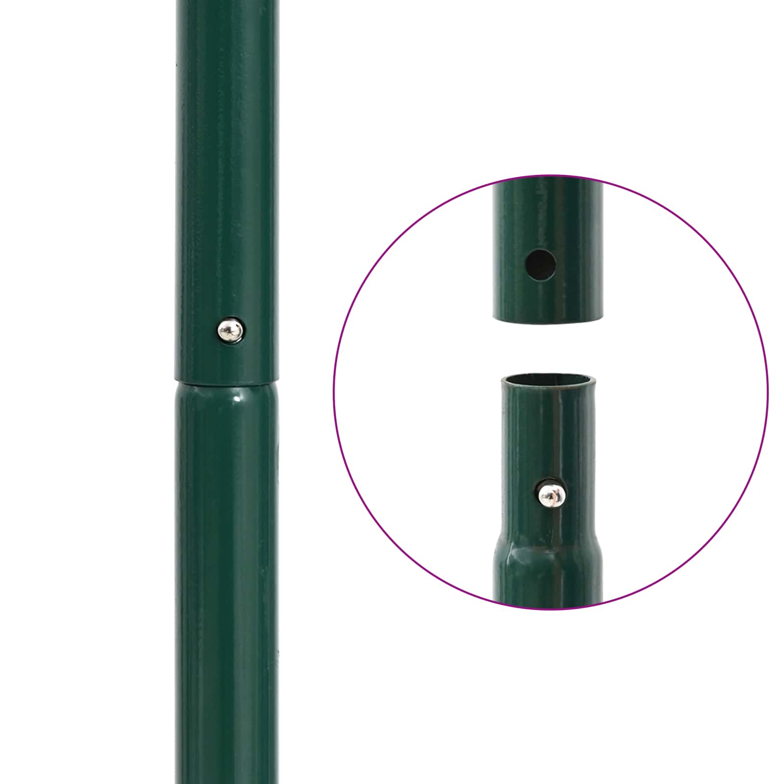 vidaXL Lawn Roller Pull met Aerator Klemmen Groen 127,5 x 44 cm Staal