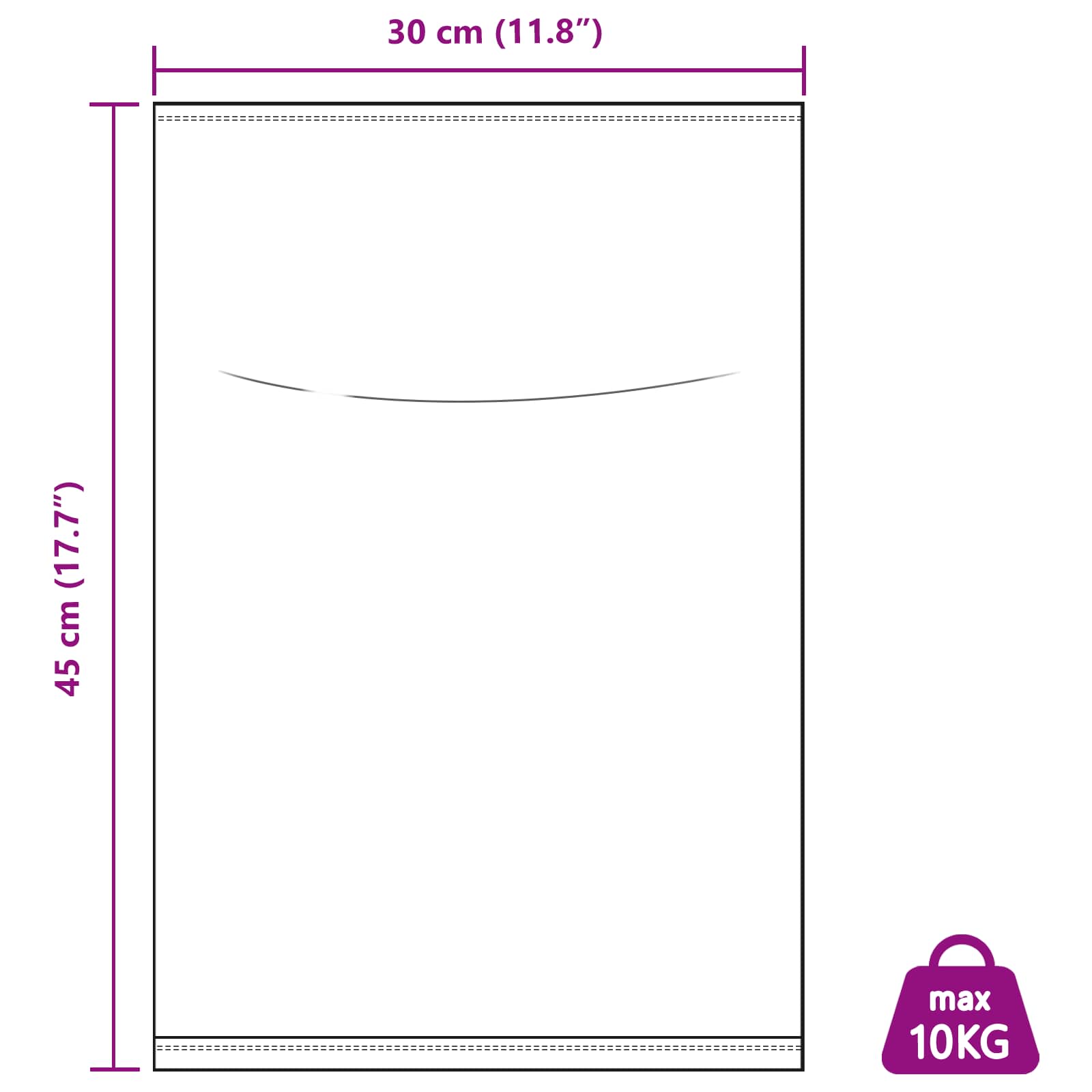 vidaXL Geweven zakken 10 pcs Wit 30 x 45 cm PP