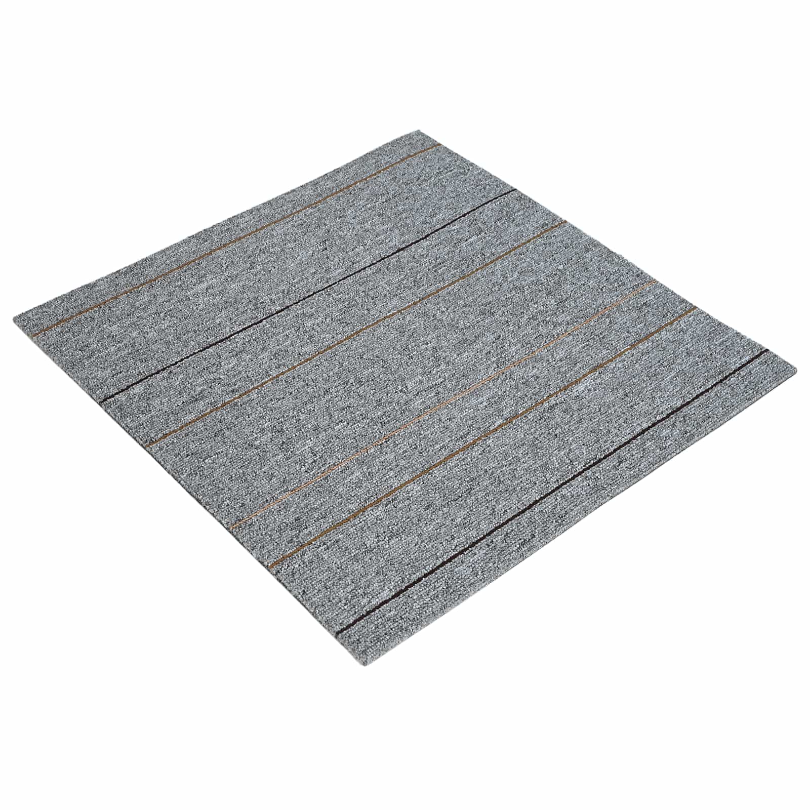 vidaXL Vloertegel Lichtgrijs met Streep 50 x 50 cm 4 pcs PP en Bitumen