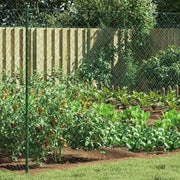 vidaXL Draadgaashek Groen 2 x 10 m Staal