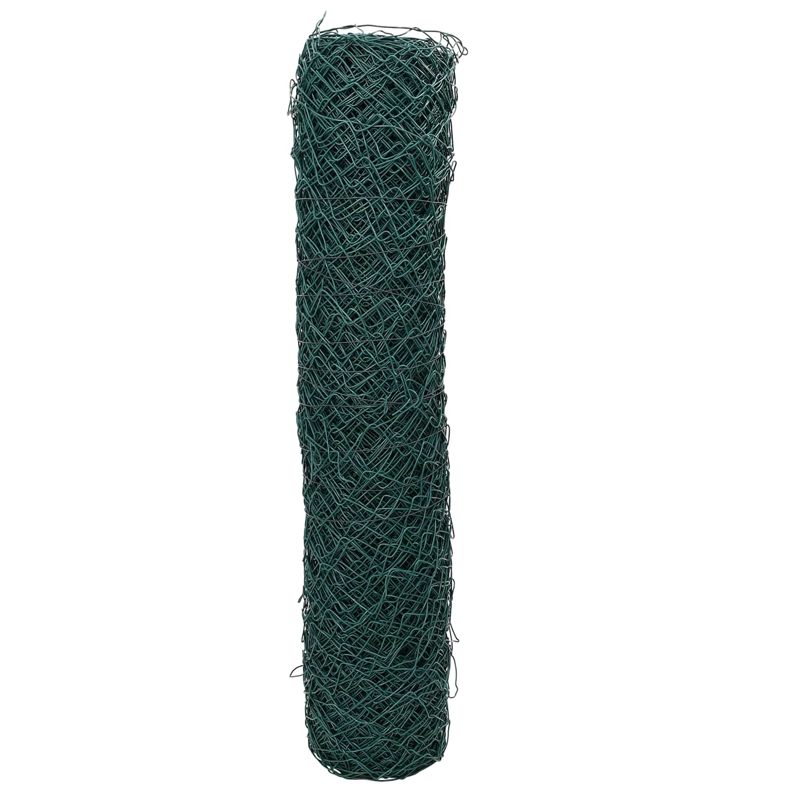 vidaXL Draadgaashek Groen 2 x 10 m Staal