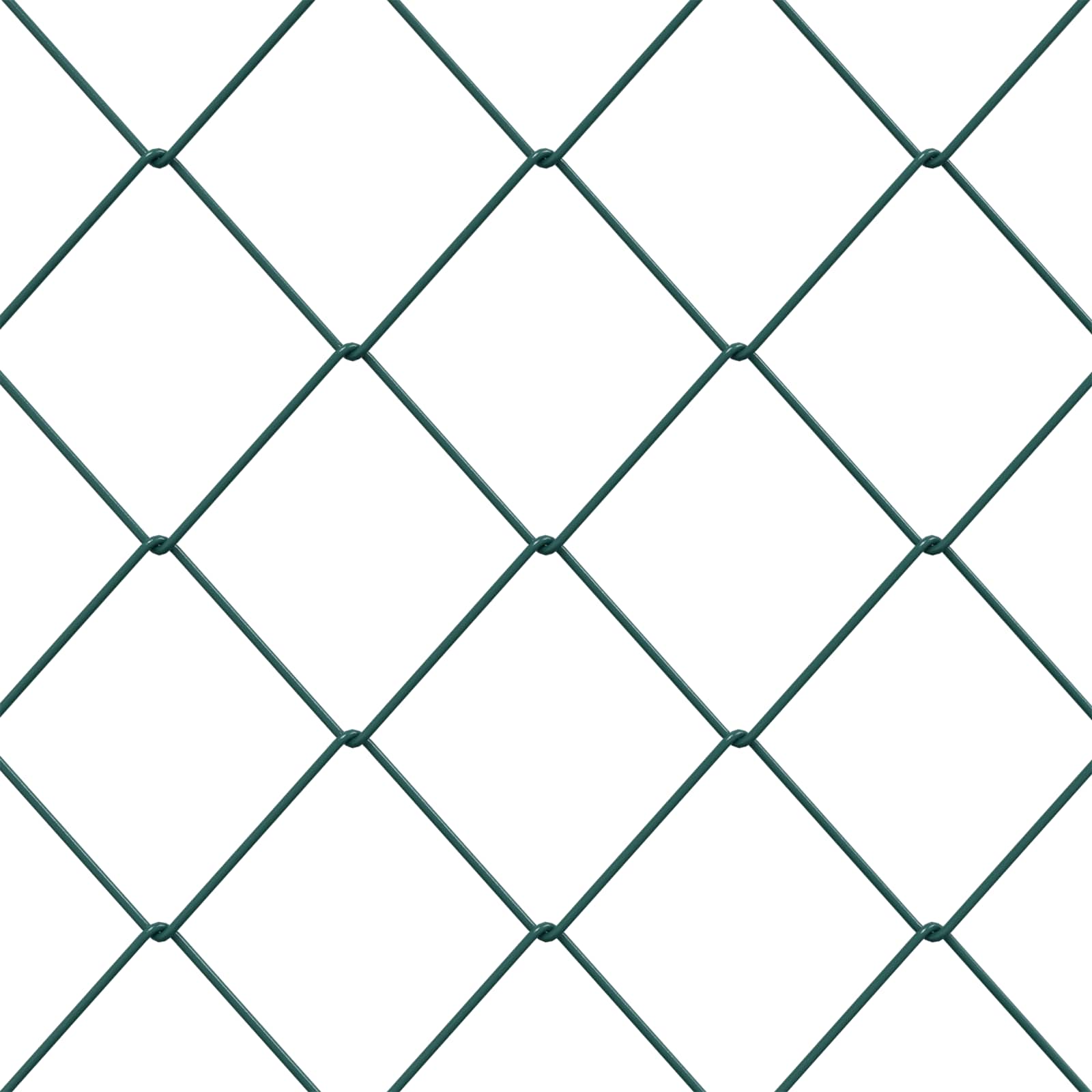 vidaXL Draadgaashek Groen 2 x 10 m Staal