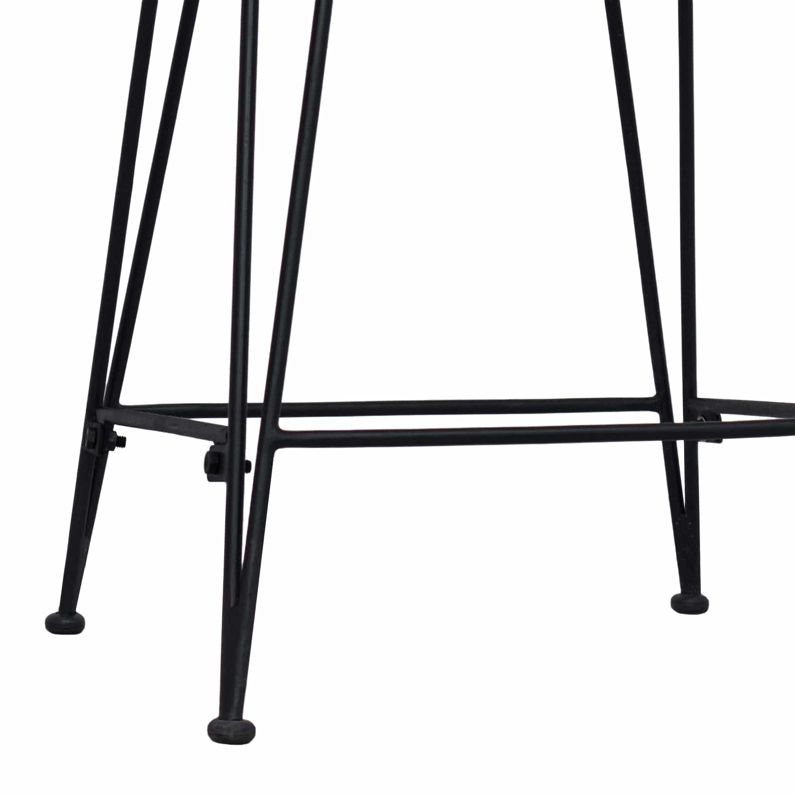 vidaXL Barkruk 2 pcs Naturel 44 x 45 x 76 cm Rattan en staal