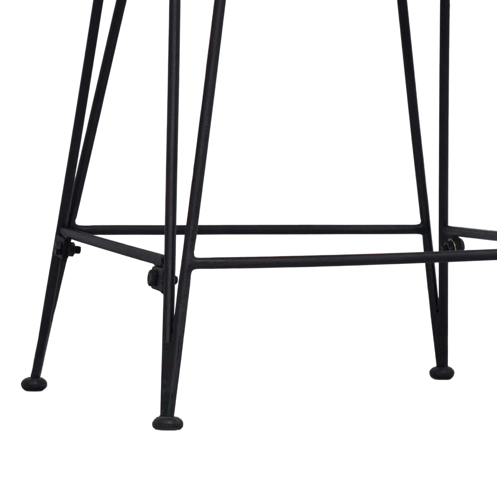 vidaXL Barkruk 2 pcs Naturel 44 x 54 x 96 cm Rattan en staal