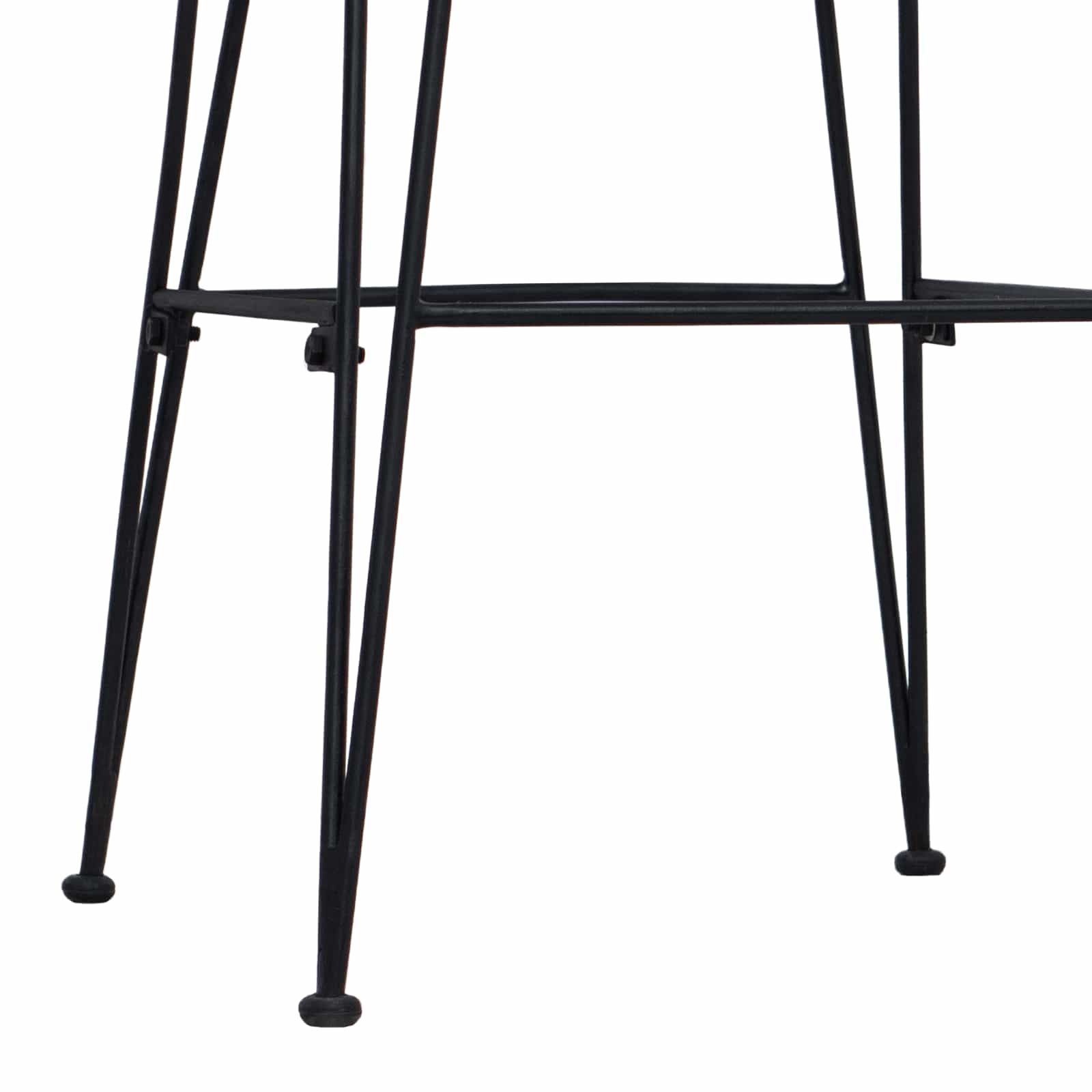 vidaXL Barkruk 2 pcs Naturel 44 x 55 x 109 cm Rattan en staal