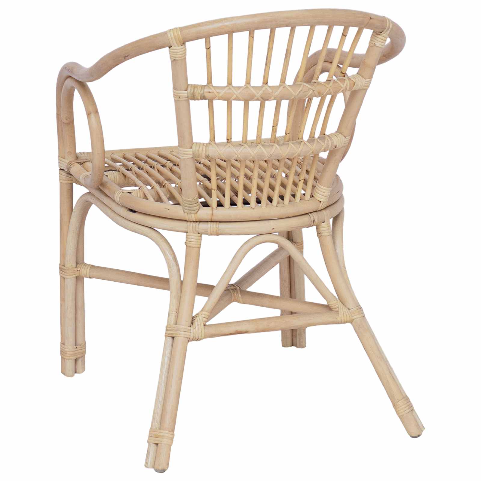 vidaXL Stapelstoel Naturel 58 x 60 x 81 cm Rattan