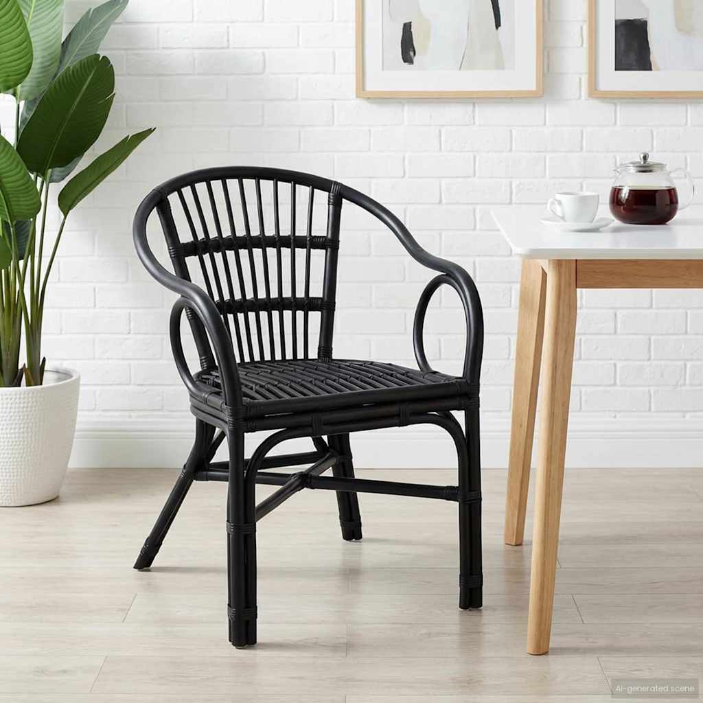 vidaXL Stapelstoel Naturel 58 x 60 x 81 cm Rattan