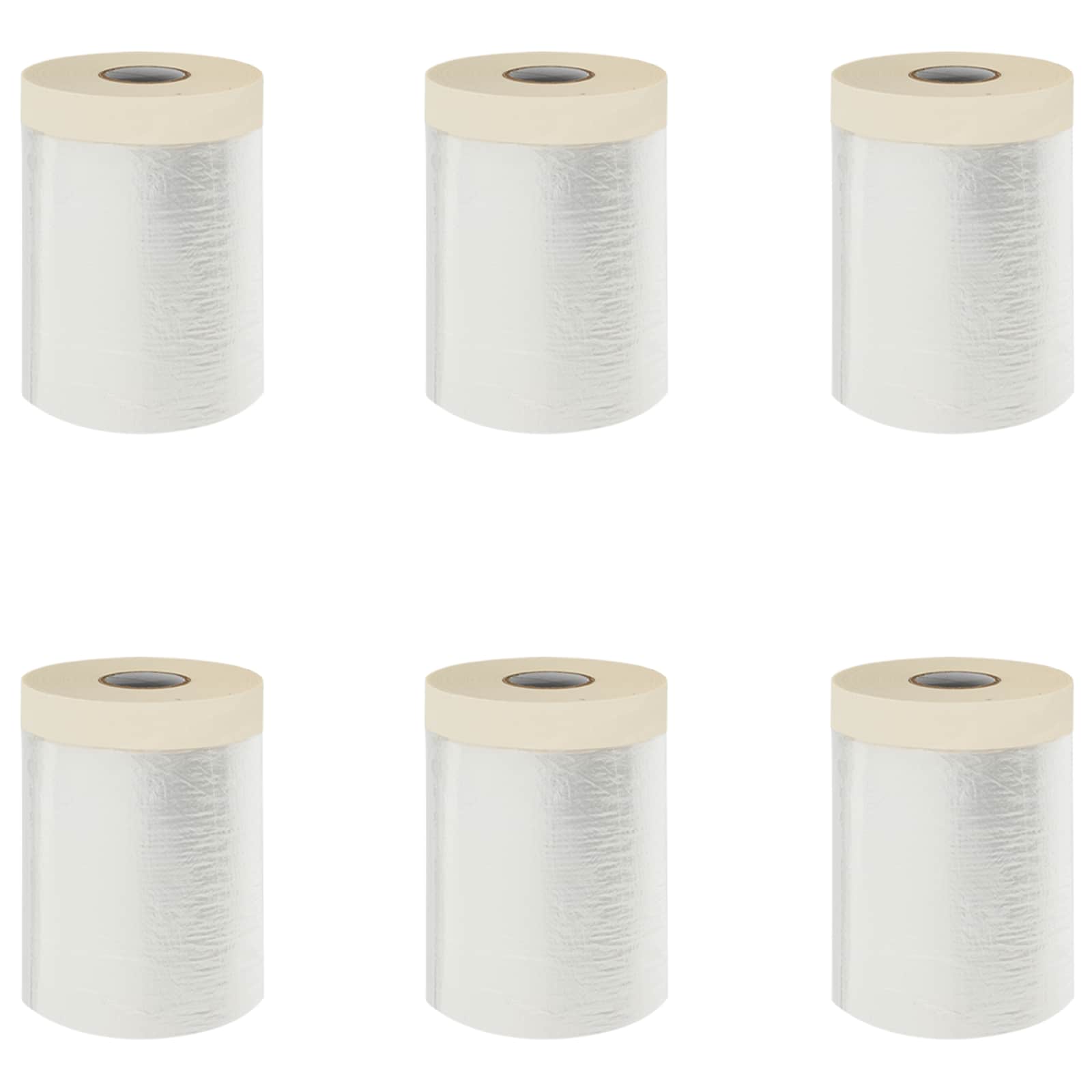 vidaXL Stofdoek met plakband 12 pcs Doorzichtig 55 x 3300 cm HDPE
