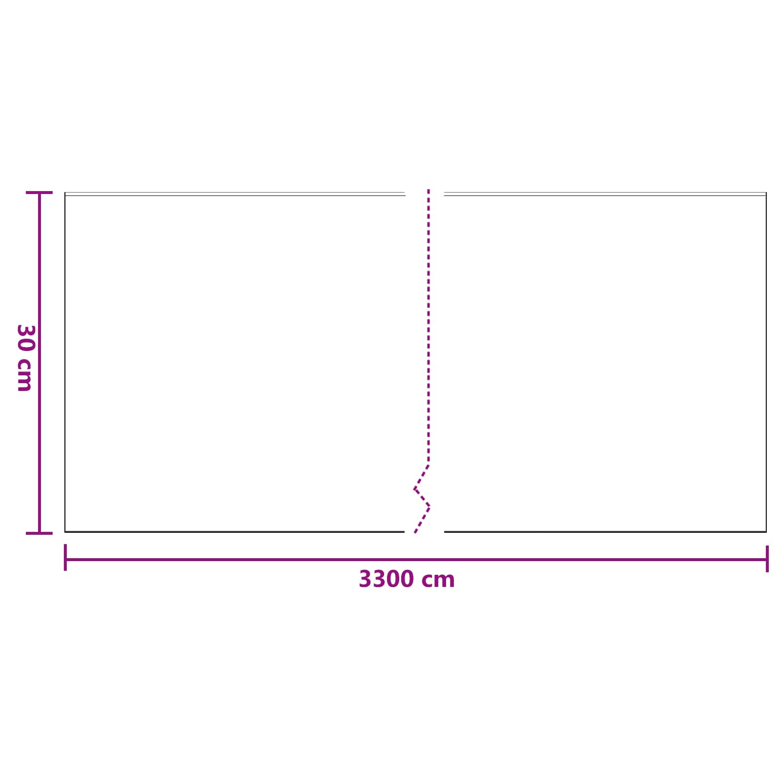 vidaXL Stofdoek met plakband 12 pcs Doorzichtig 55 x 3300 cm HDPE