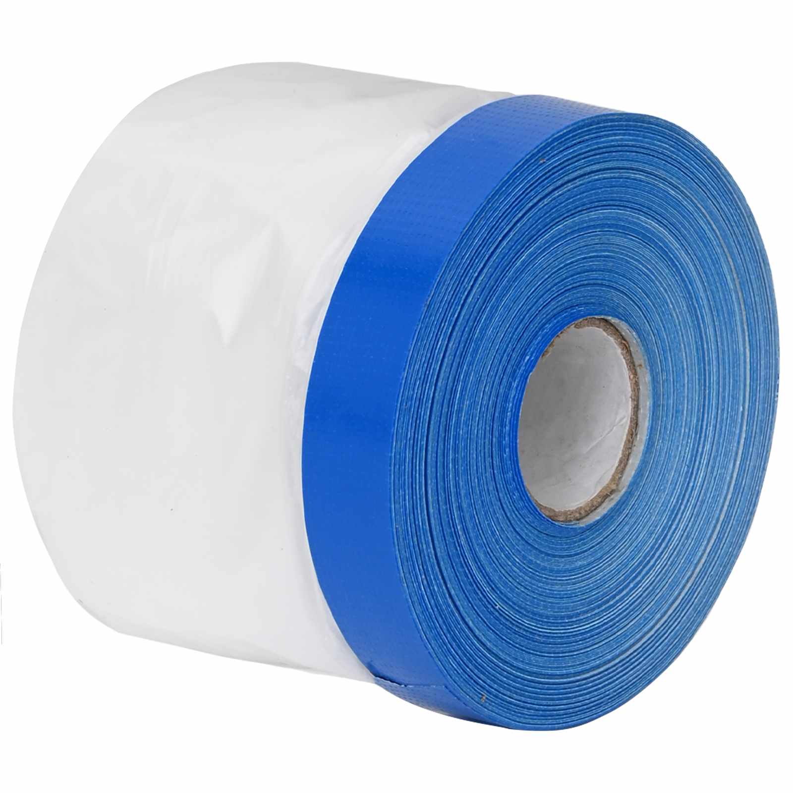 vidaXL Maskeringfilm met plakband Transparant en Blauw