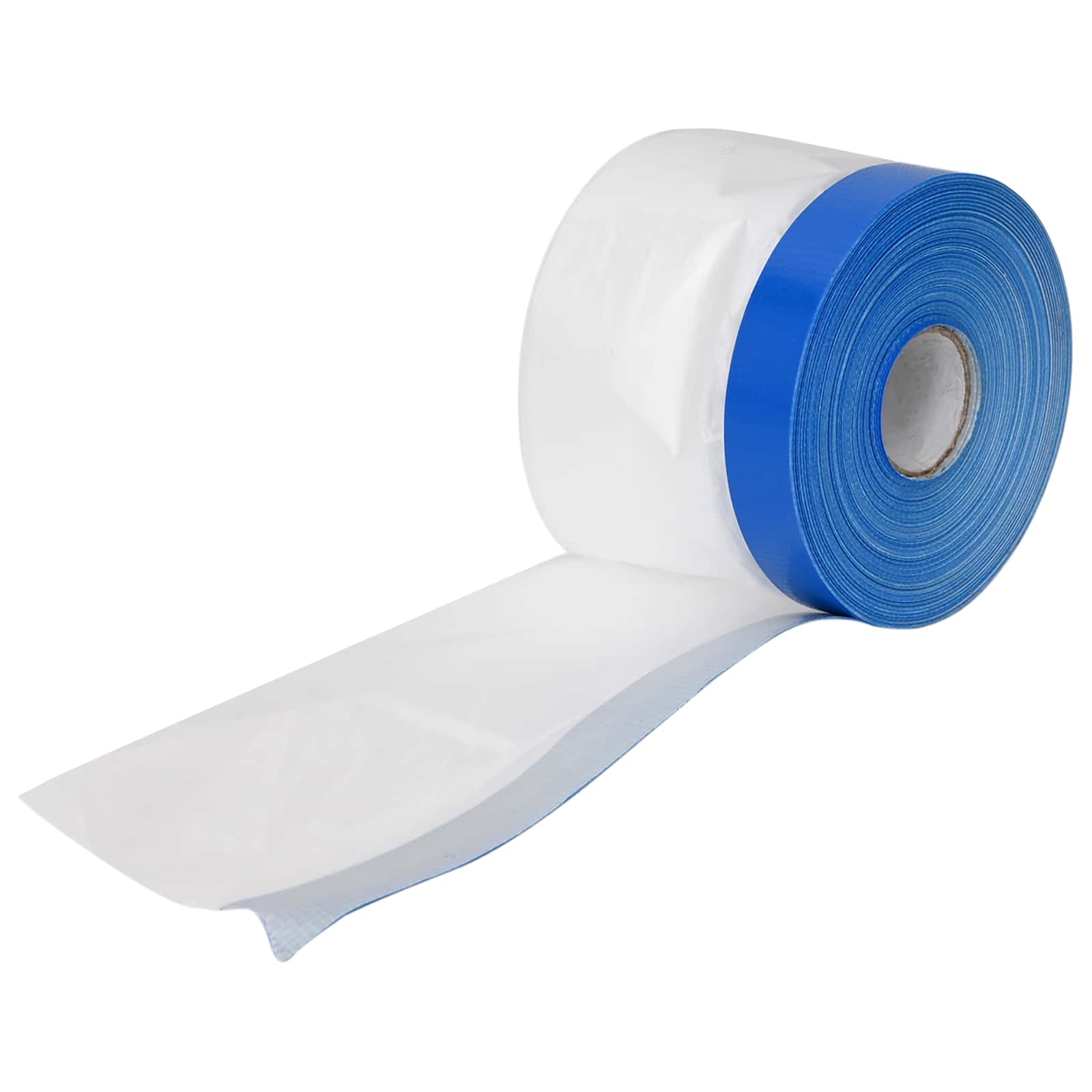 vidaXL Maskeringfilm met plakband Transparant en Blauw