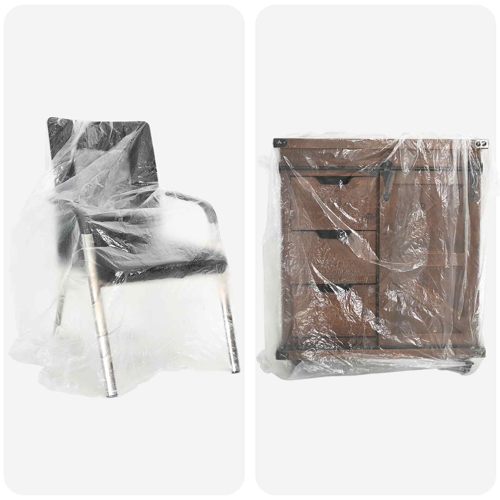 vidaXL Stof Sheet 6 pcs Doorzichtig 400 x 500 cm HDPE