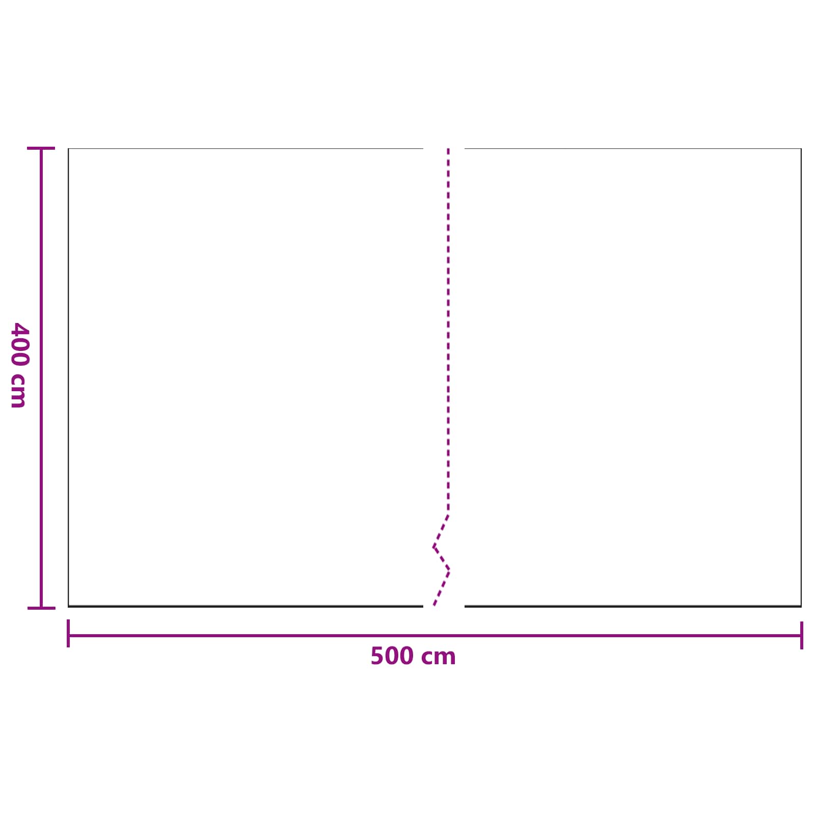 vidaXL Stof Sheet 6 pcs Doorzichtig 400 x 500 cm HDPE