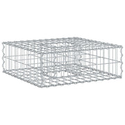 vidaXL Gabion Verhoogd Bed Zilver 60 x 60 x 20 cm Gegalvaniseerd staal