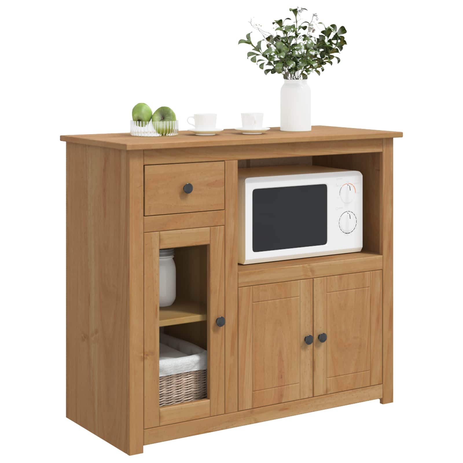 VidaXL Magnetron Dressoir PANAMA Honing Wax 99.5 x 44 x 86.5 cm