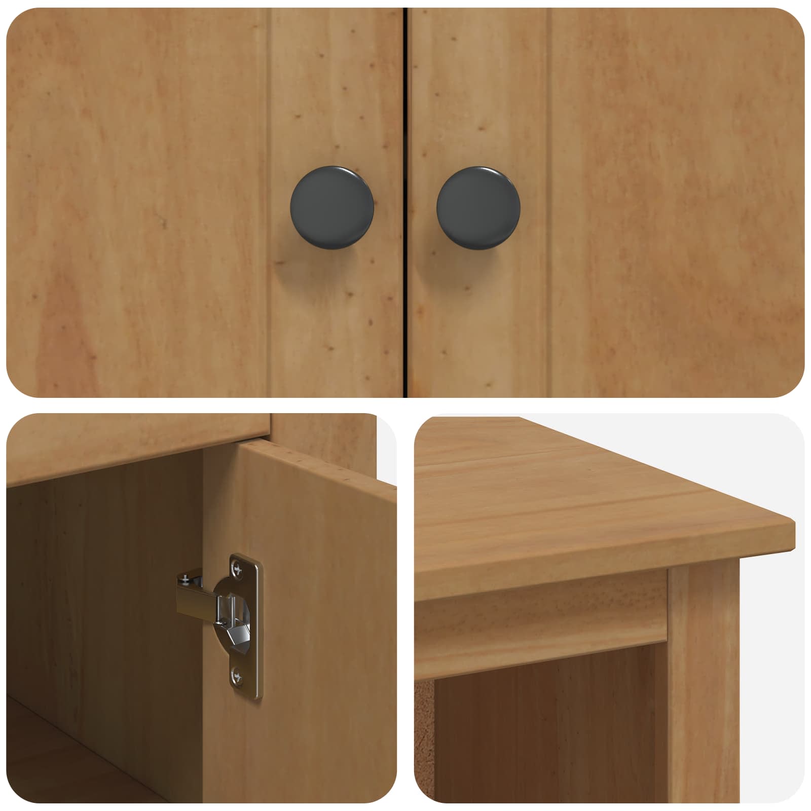 VidaXL Magnetron Dressoir PANAMA Honing Wax 99.5 x 44 x 86.5 cm